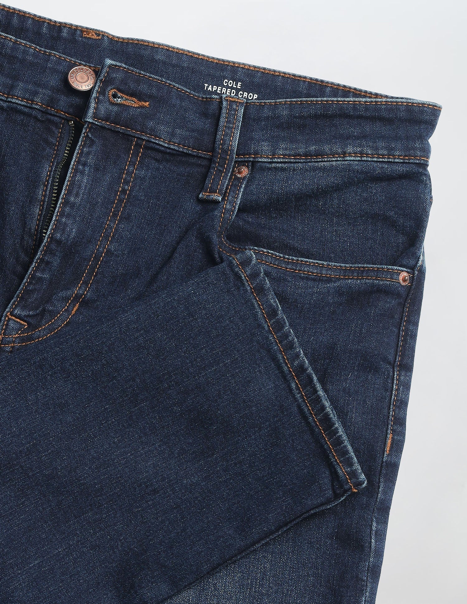 Cole Comfort Cropped Fit Blue Jeans Dark Indigo - U.S. Polo Assn. India | Large