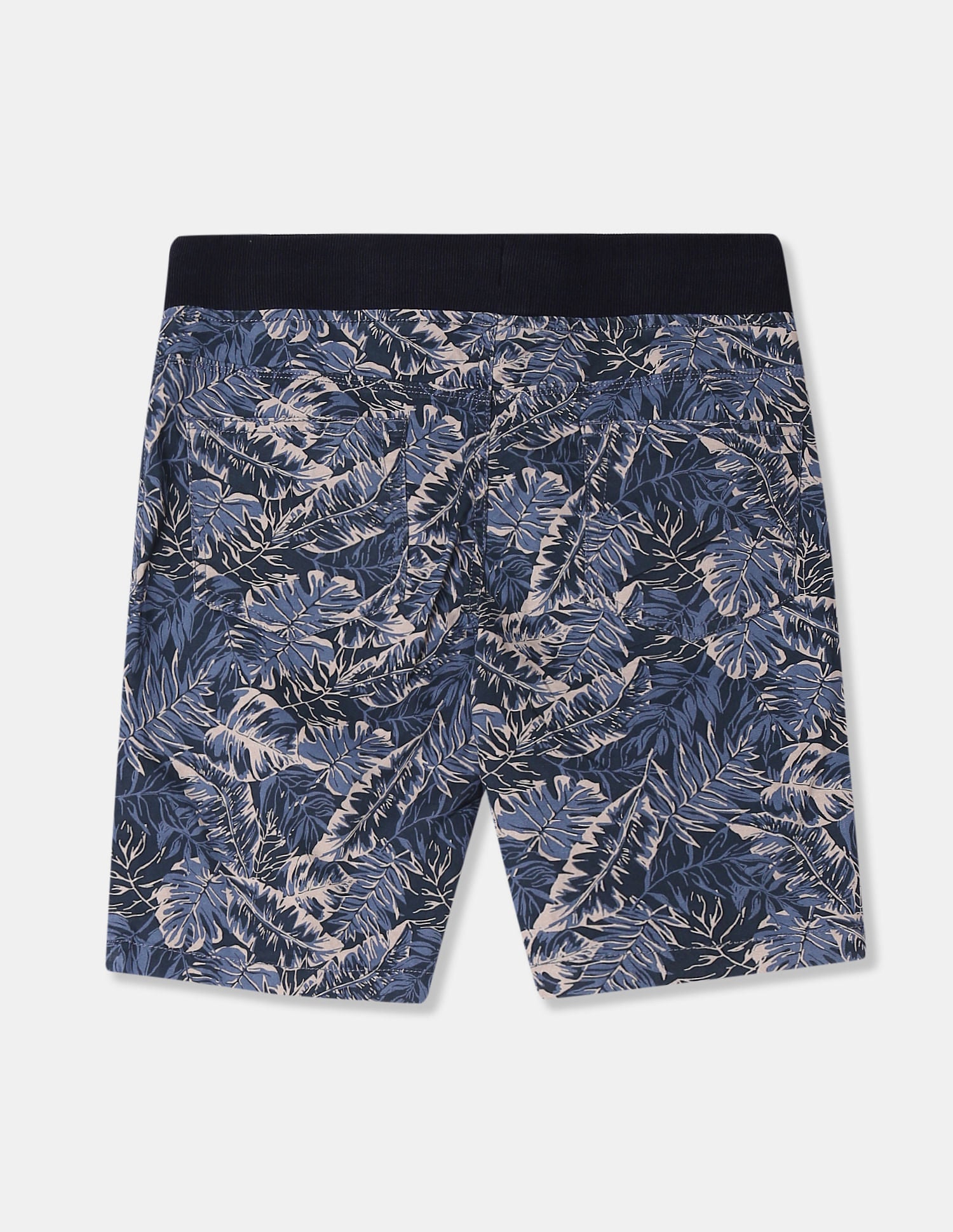 Boys Blue Tropical Print Woven Shorts Blue - U.S. POLO ASSN. | Large