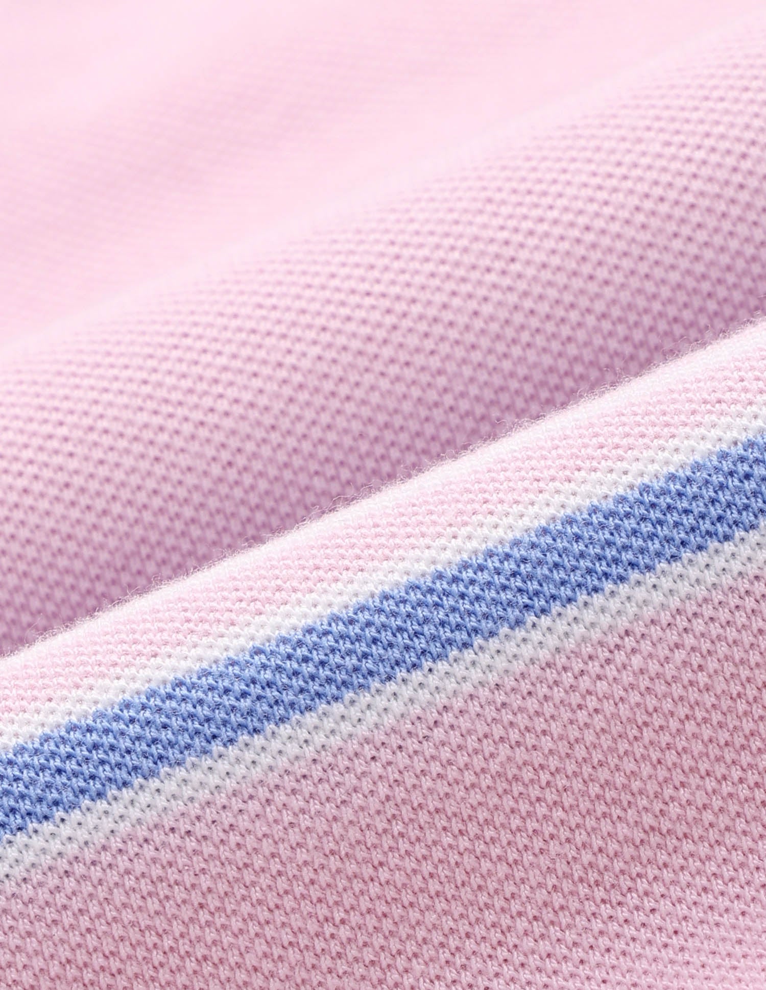 Horizontal Striped Cotton Polo Shirt Pink - U.S. Polo Assn. India | Large