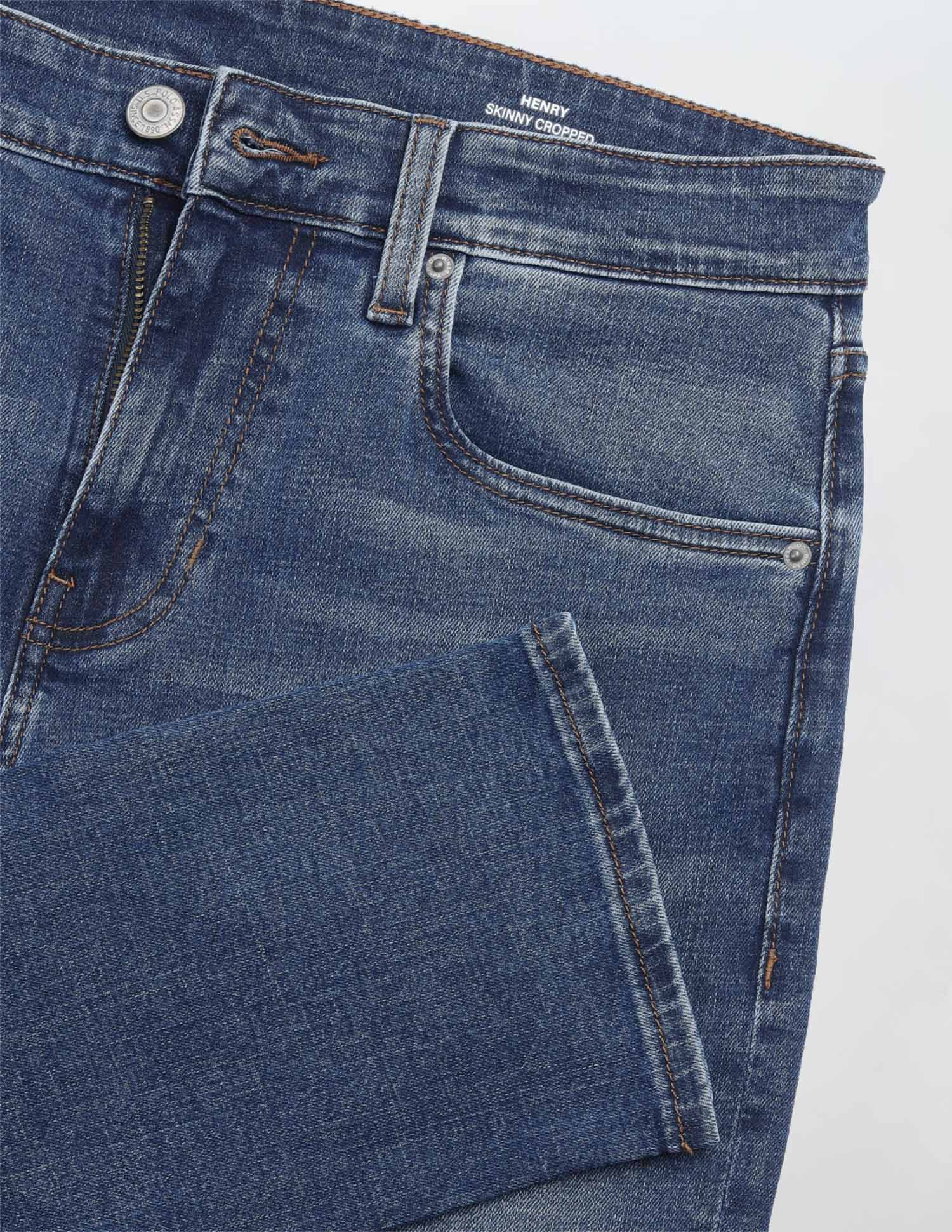 Henry Tapered Fit Blue Jeans Blue - U.S. POLO ASSN. | Large