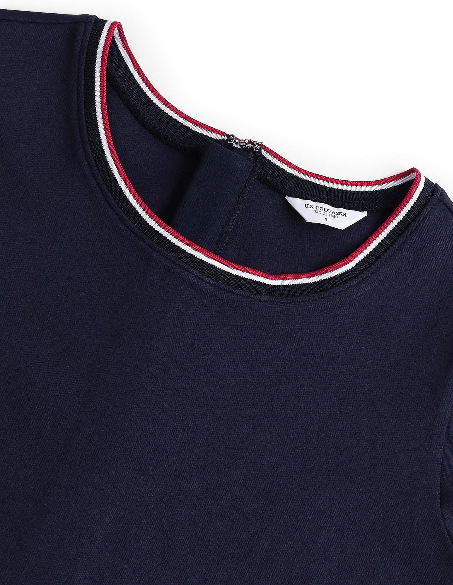 Ponte Roma Knit A-Line Dress Navy - U.S. POLO ASSN. | Large