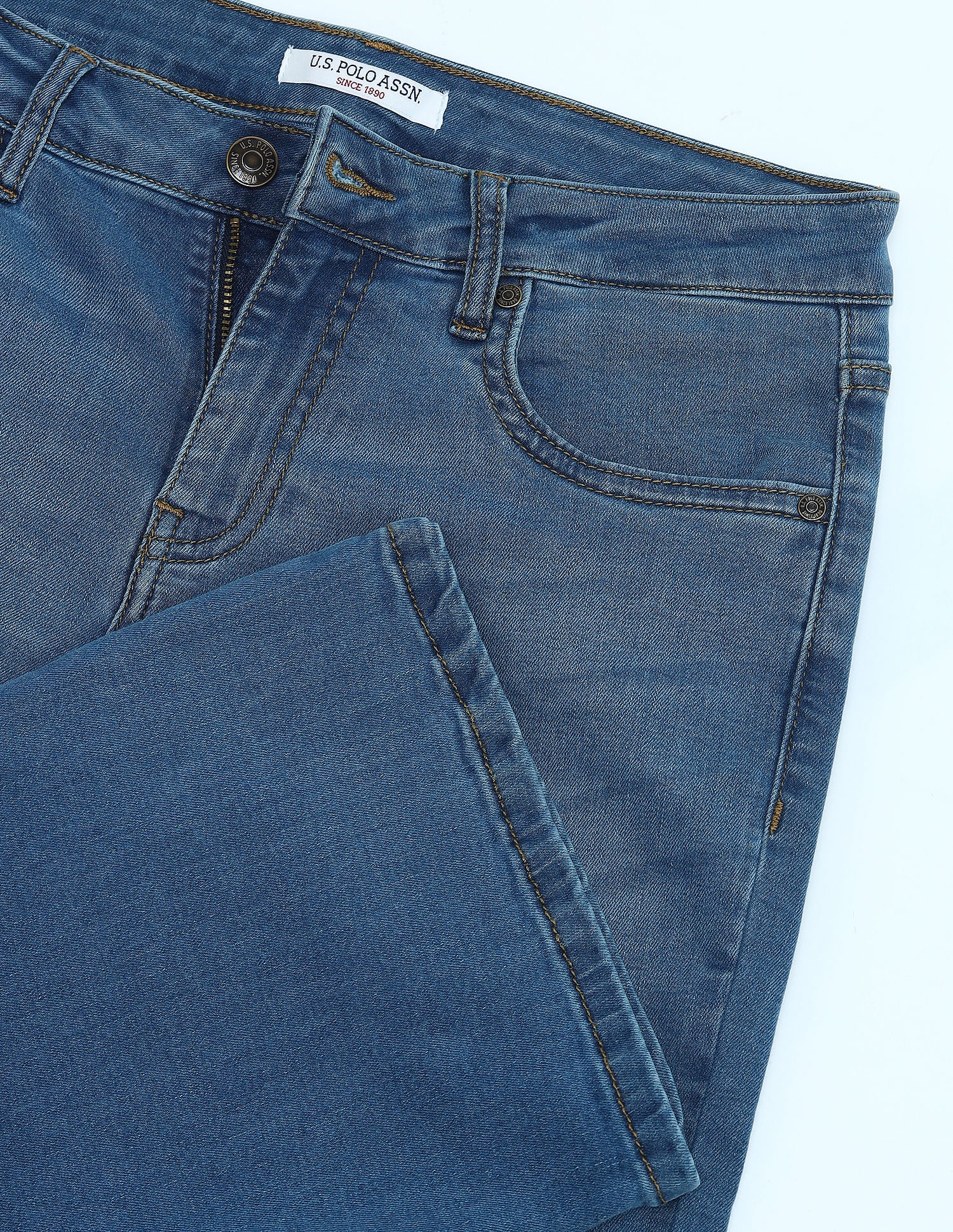 Mid Rise Boot Cut Jeans Blue - U.S. Polo Assn. India | Large