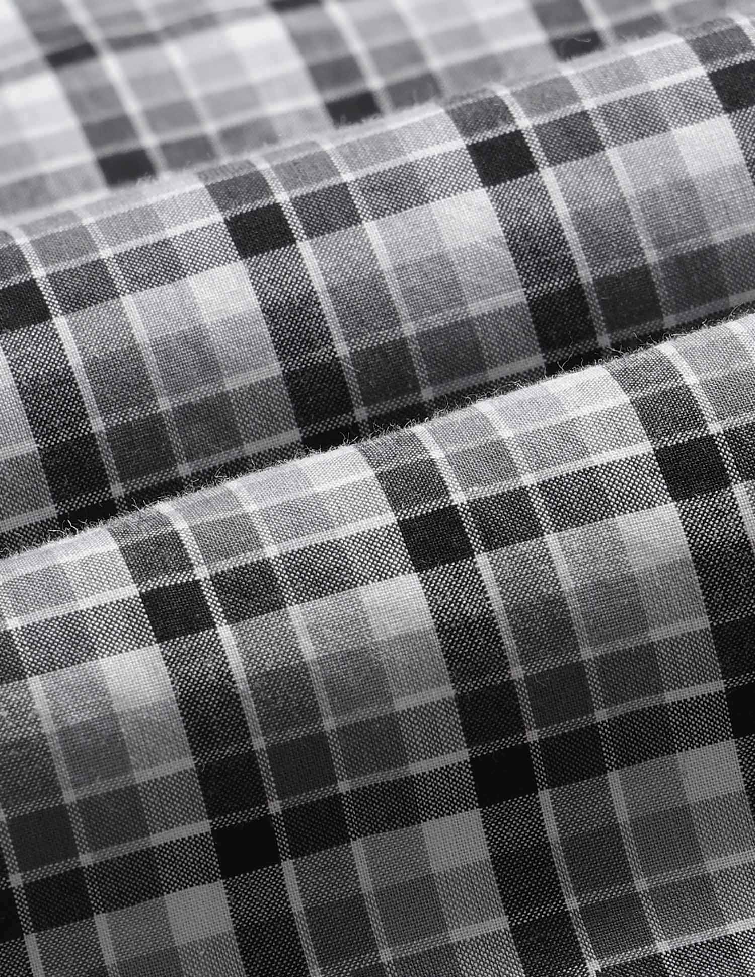 Tartan Checked Tailored Fit Shirt Grey - U.S. Polo Assn. India | Large