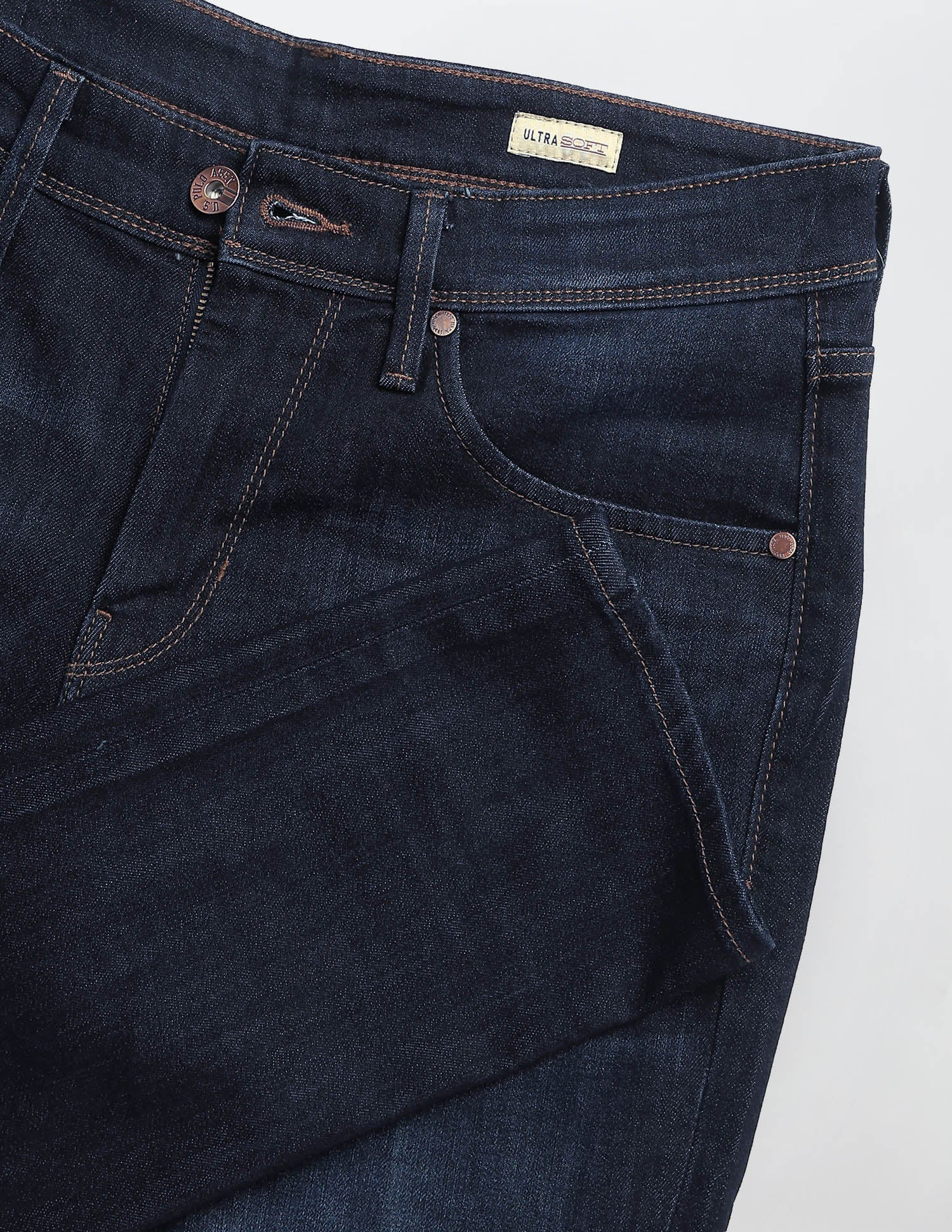 Whiskered Brandon Slim Tapered Fit Jeans Dark Blue - U.S. Polo Assn. India | Large