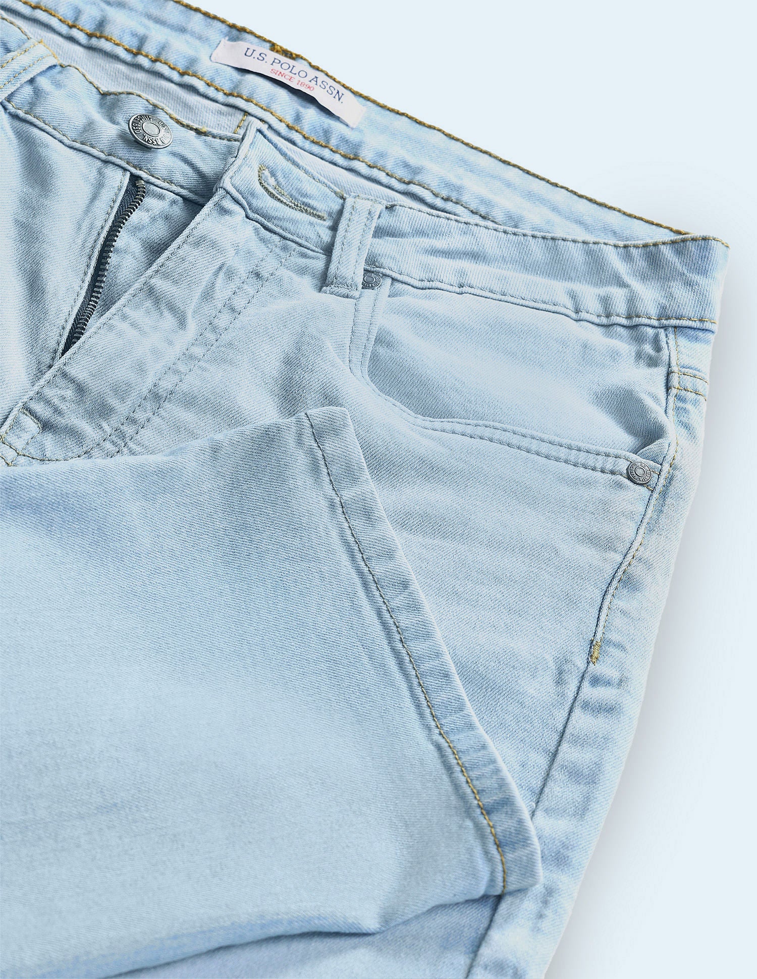 Straight Fit Blue Jeans Blue - U.S. POLO ASSN. | Large