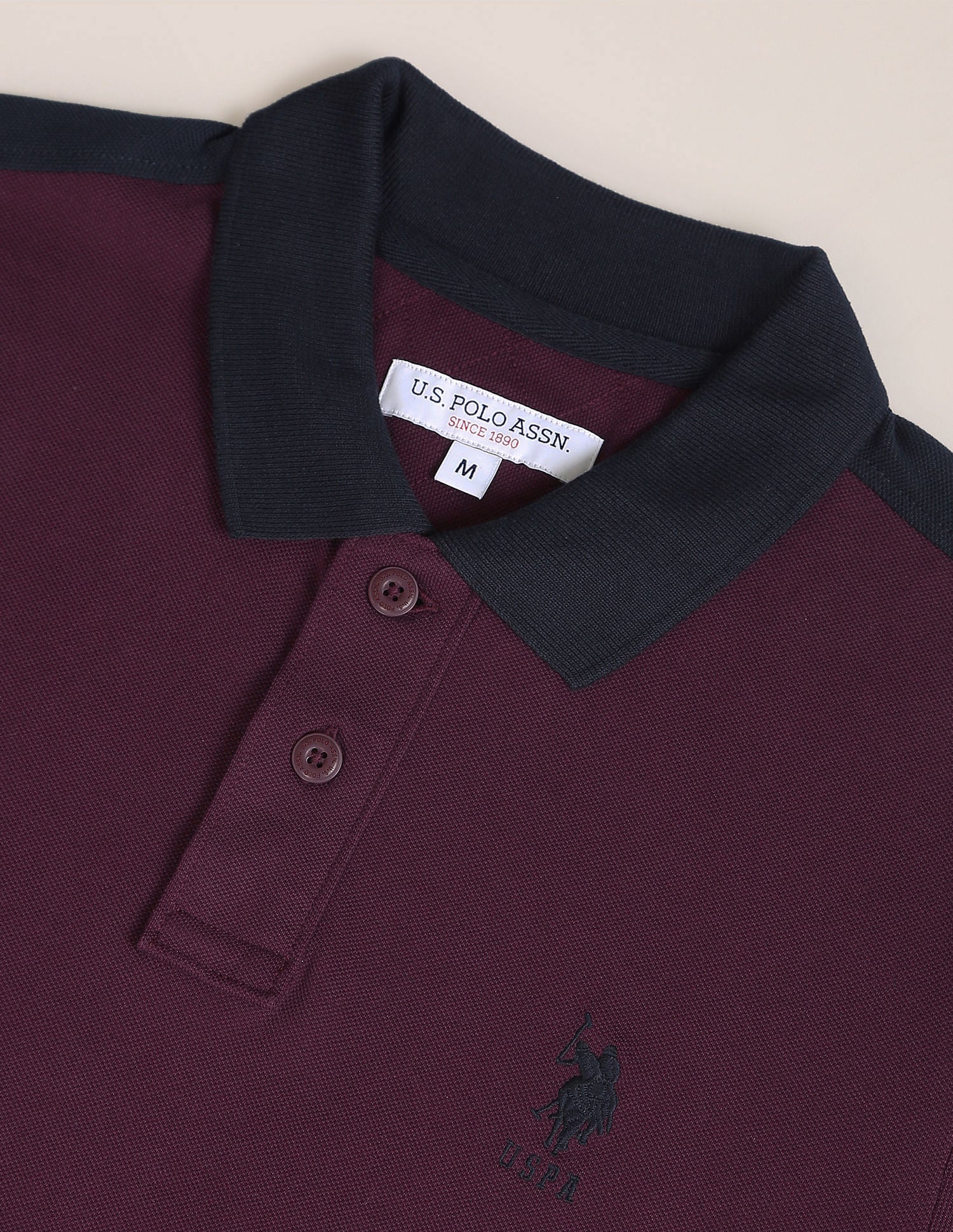 Contrast Collar Cotton Polo Shirt – U.S. Polo Assn. India