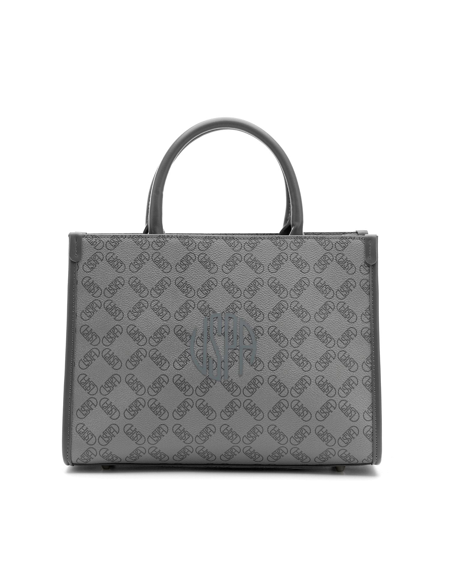 Kate Monogram Tote Handbag Grey - U.S. POLO ASSN. | Large