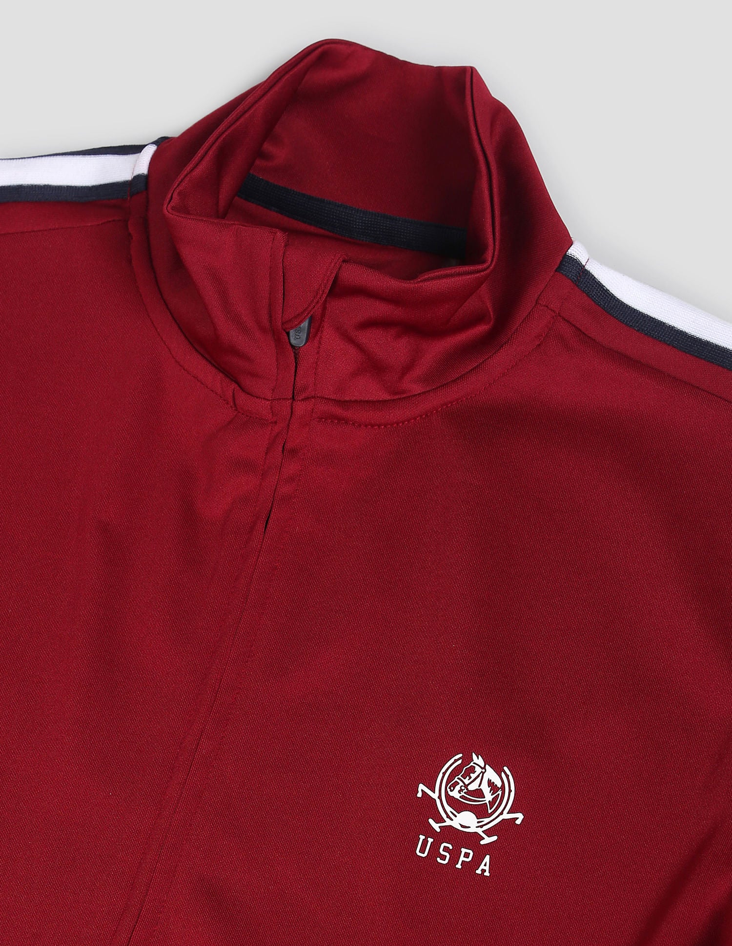 High Neck Track Jacket Dark Red - U.S. POLO ASSN. | Large