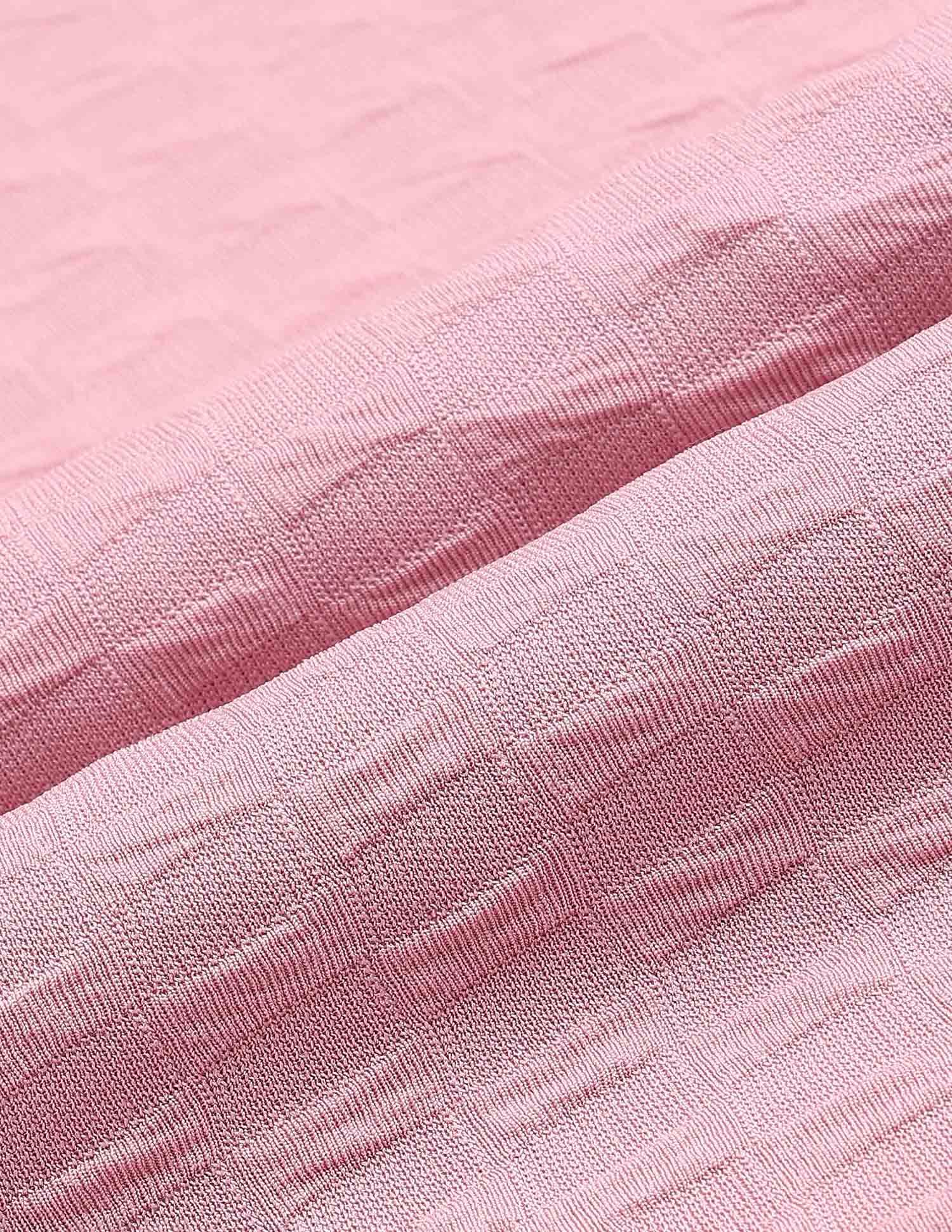 Tipped Collar Textured Polo Shirt Pink - U.S. Polo Assn. India | Large