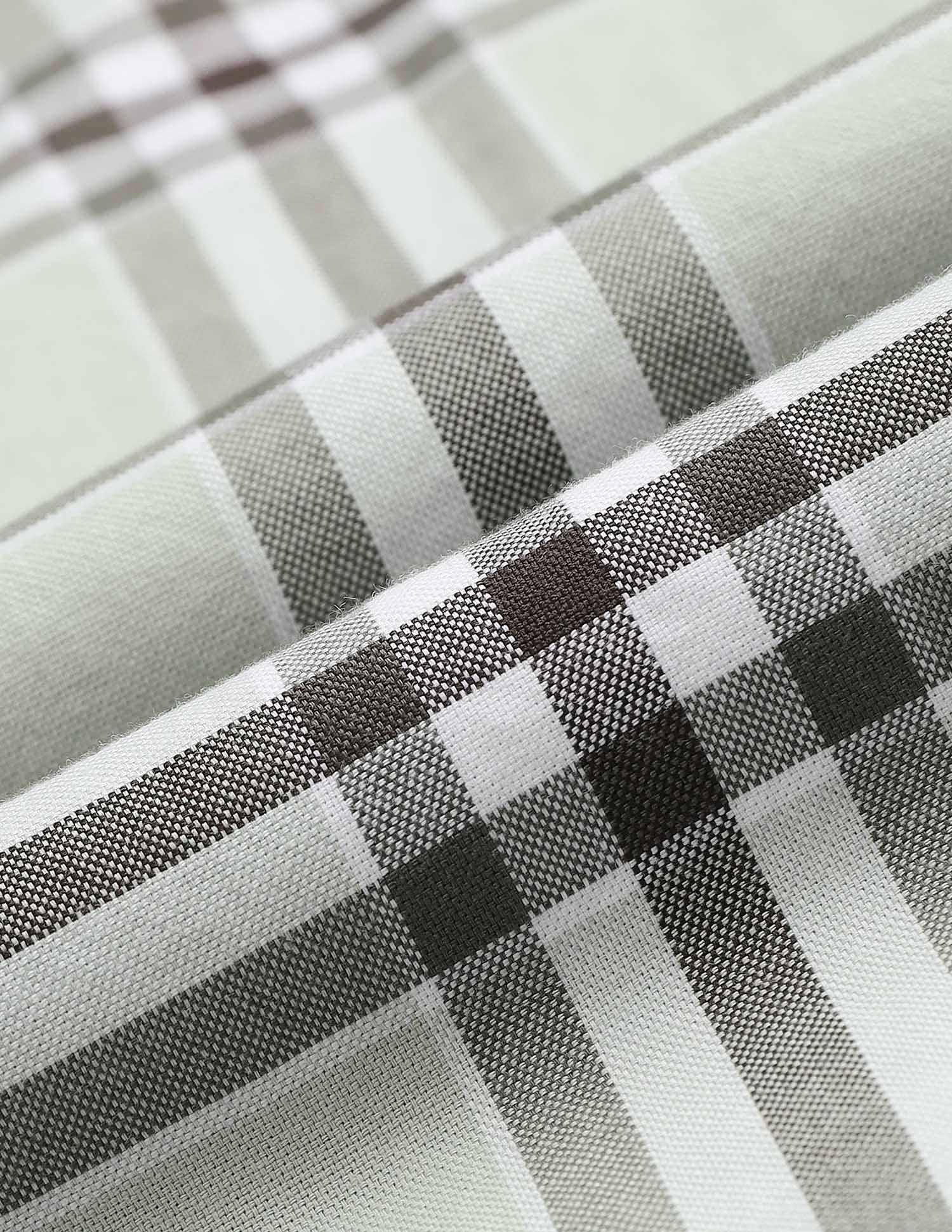 Pure Cotton Tartan Checked Shirt Light Green - U.S. Polo Assn. India | Large
