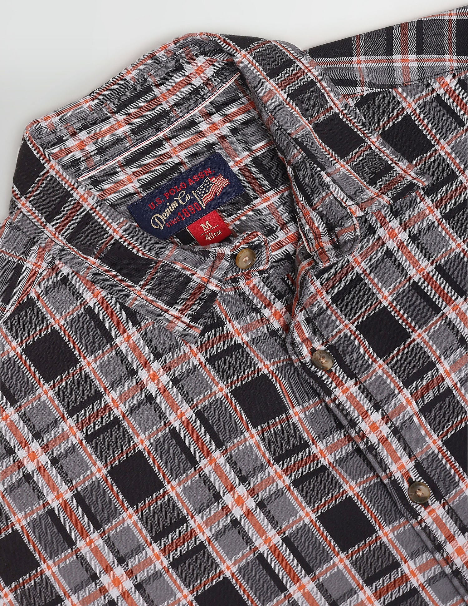 Plaid Check Herringbone Casual Shirt – U.S. Polo Assn. India