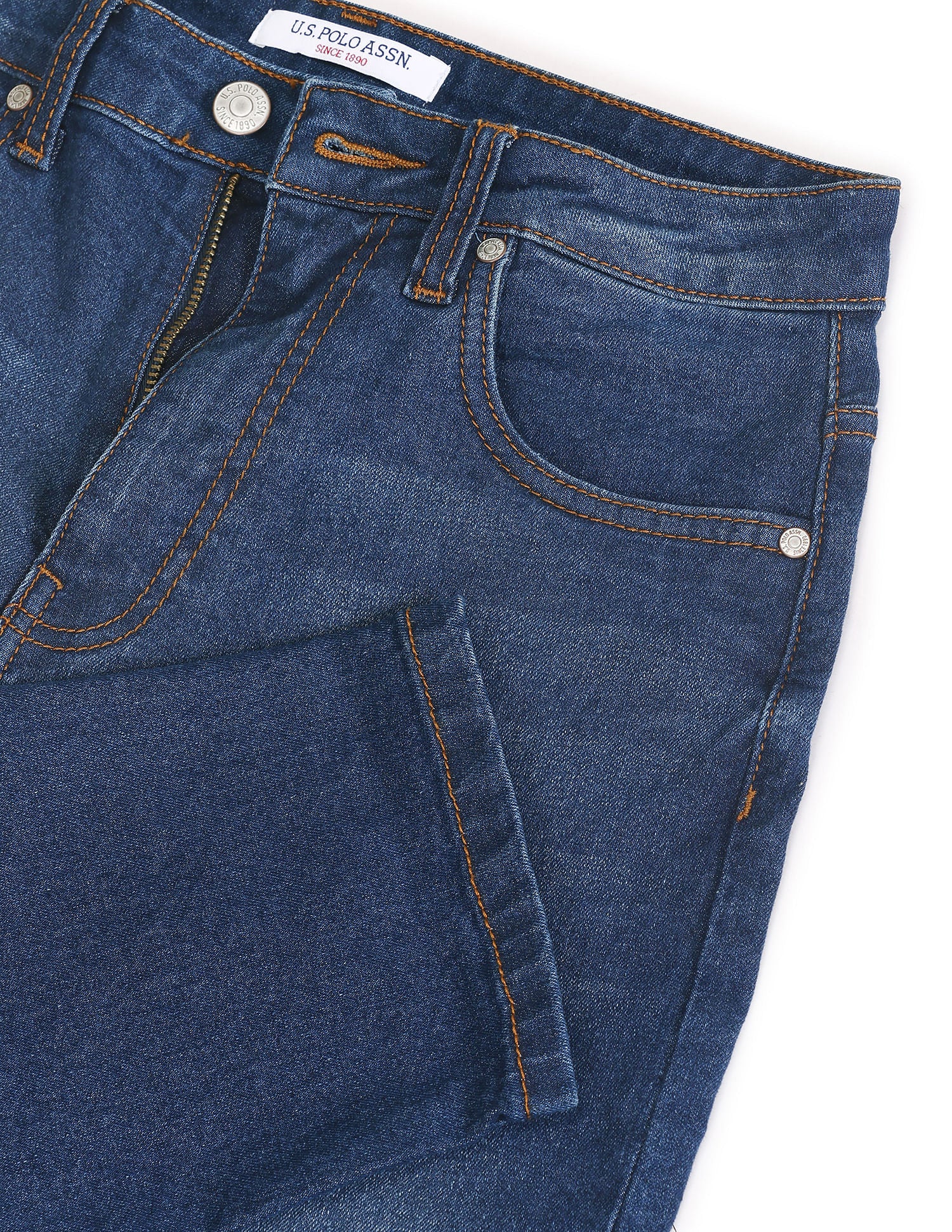 High Rise Slim Fit Jeans Blue - U.S. POLO ASSN. | Large