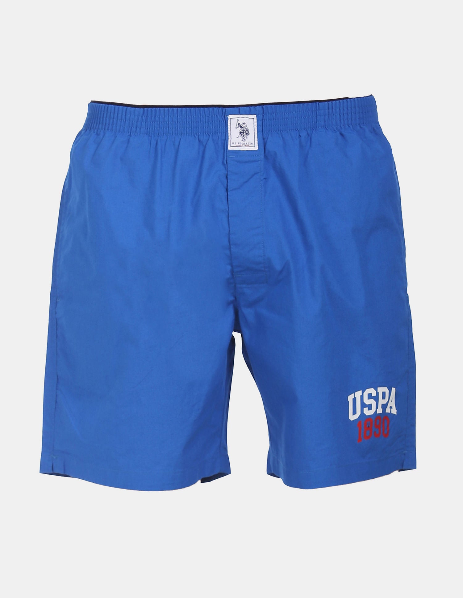 Men Mid. Blue IYAA Comfort Fit solid Cotton Boxers - Pack Of 1 Mid Blue - U.S. POLO ASSN. | Large