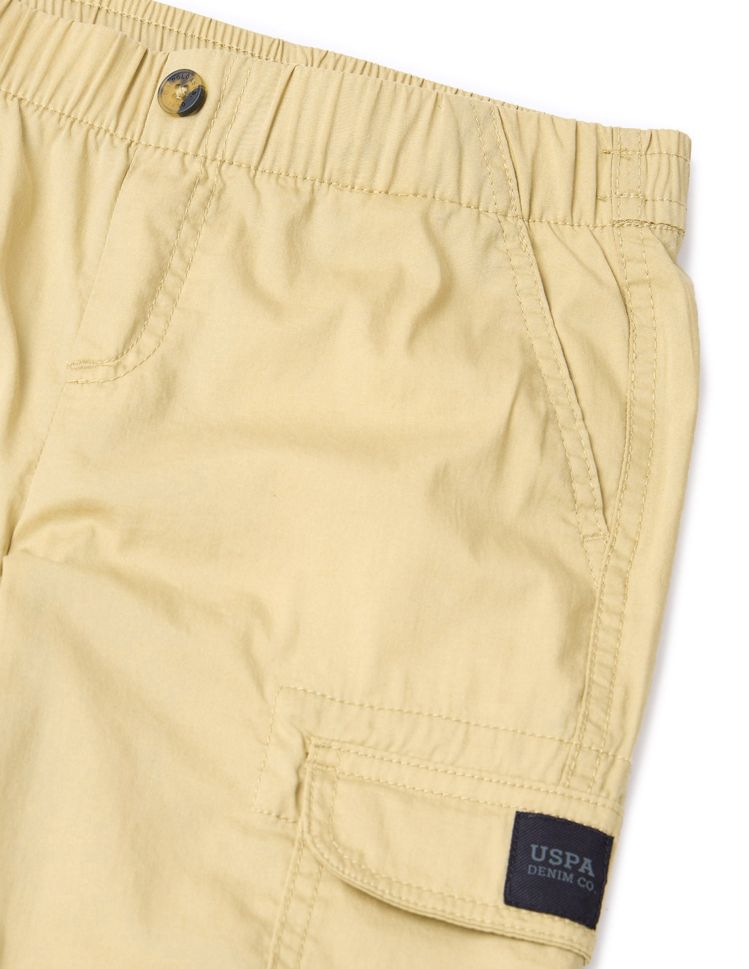 Boys Regular Fit Cargo Trousers Khaki - U.S. POLO ASSN. | Large
