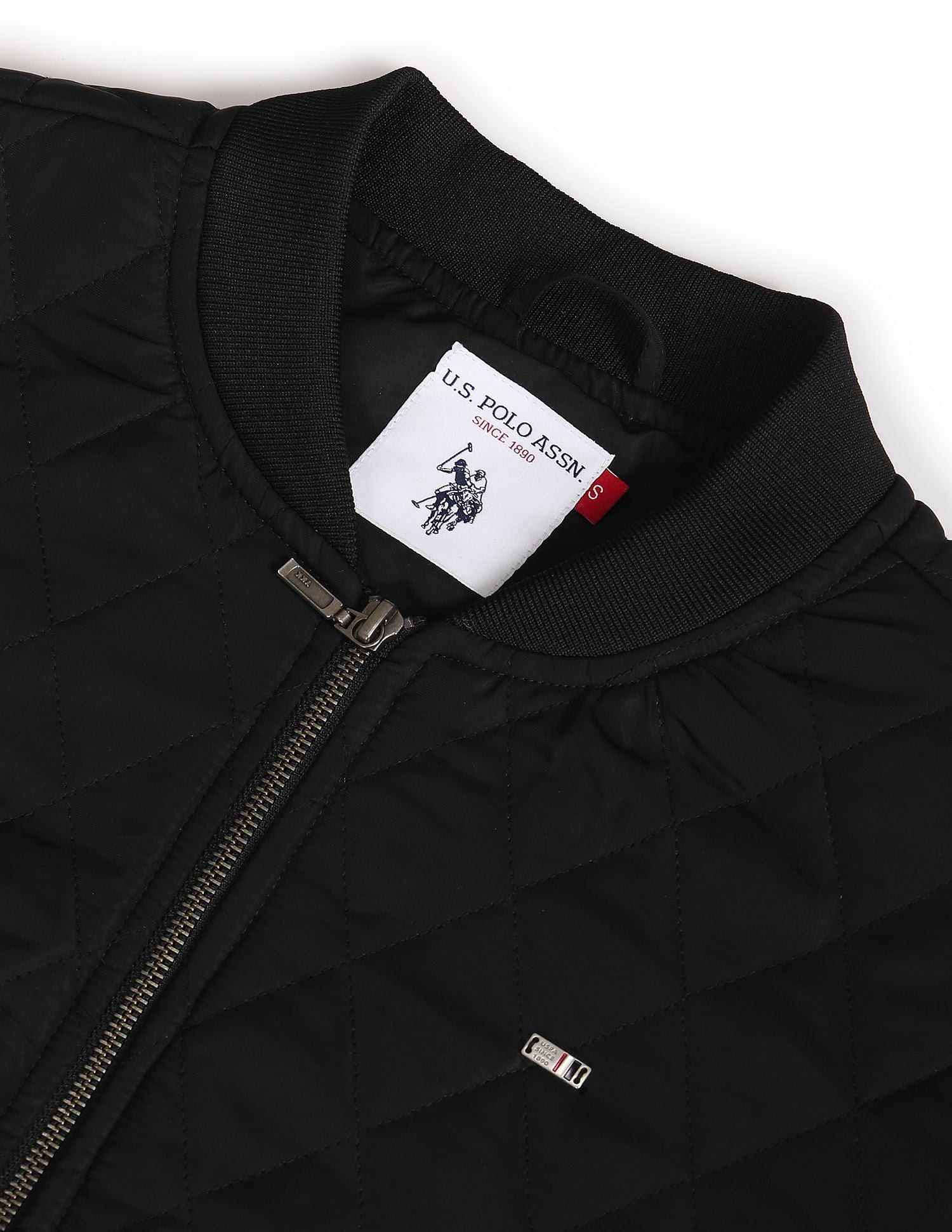 Quilted Bomber Jacket Black - U.S. Polo Assn. India | Large