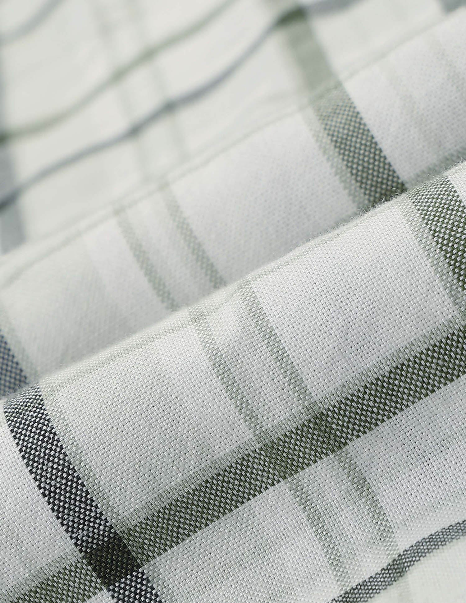 Plaid Checked Tailored Fit Shirt Light Green - U.S. POLO ASSN. | Large