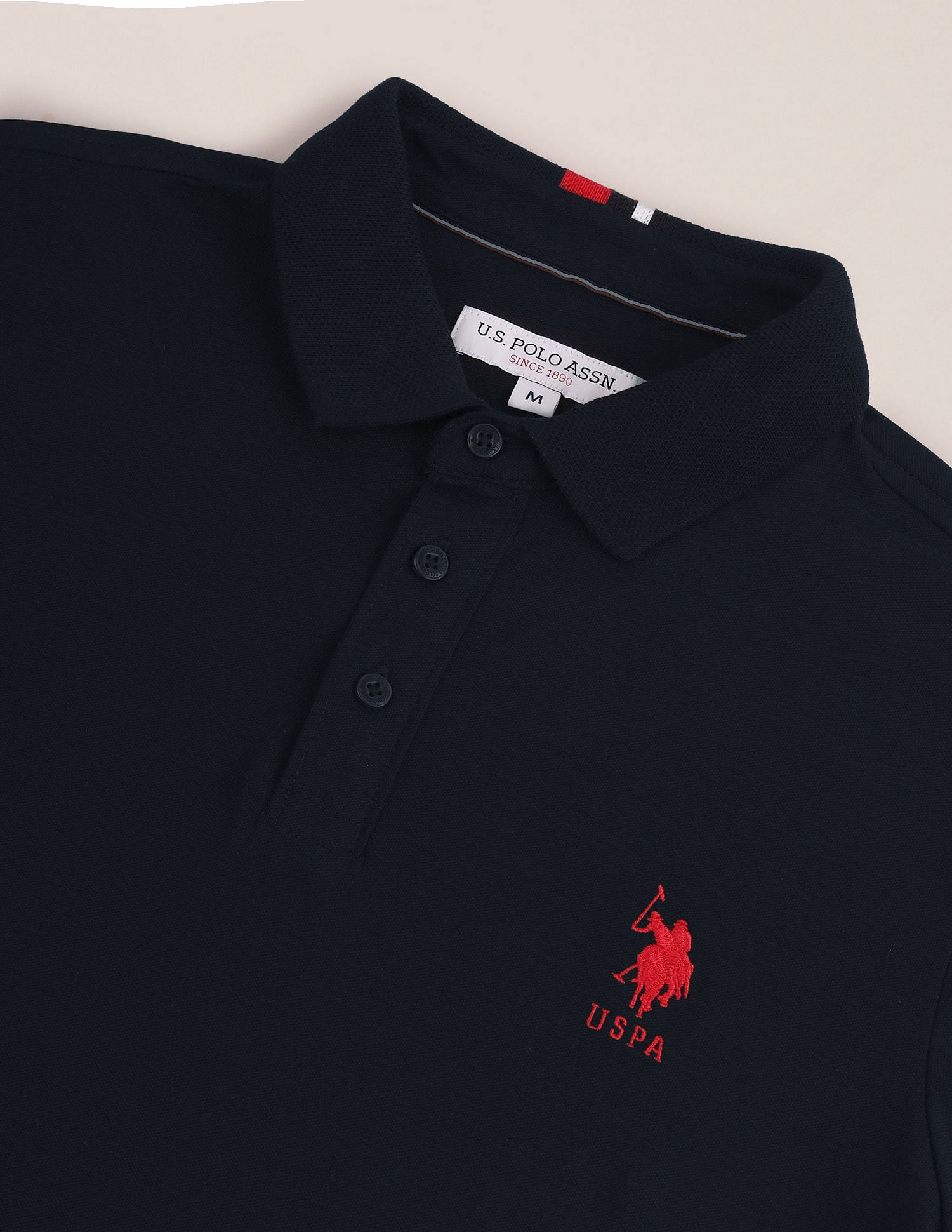 Slim Fit Logo Polo Shirt Navy - U.S. Polo Assn. India | Large