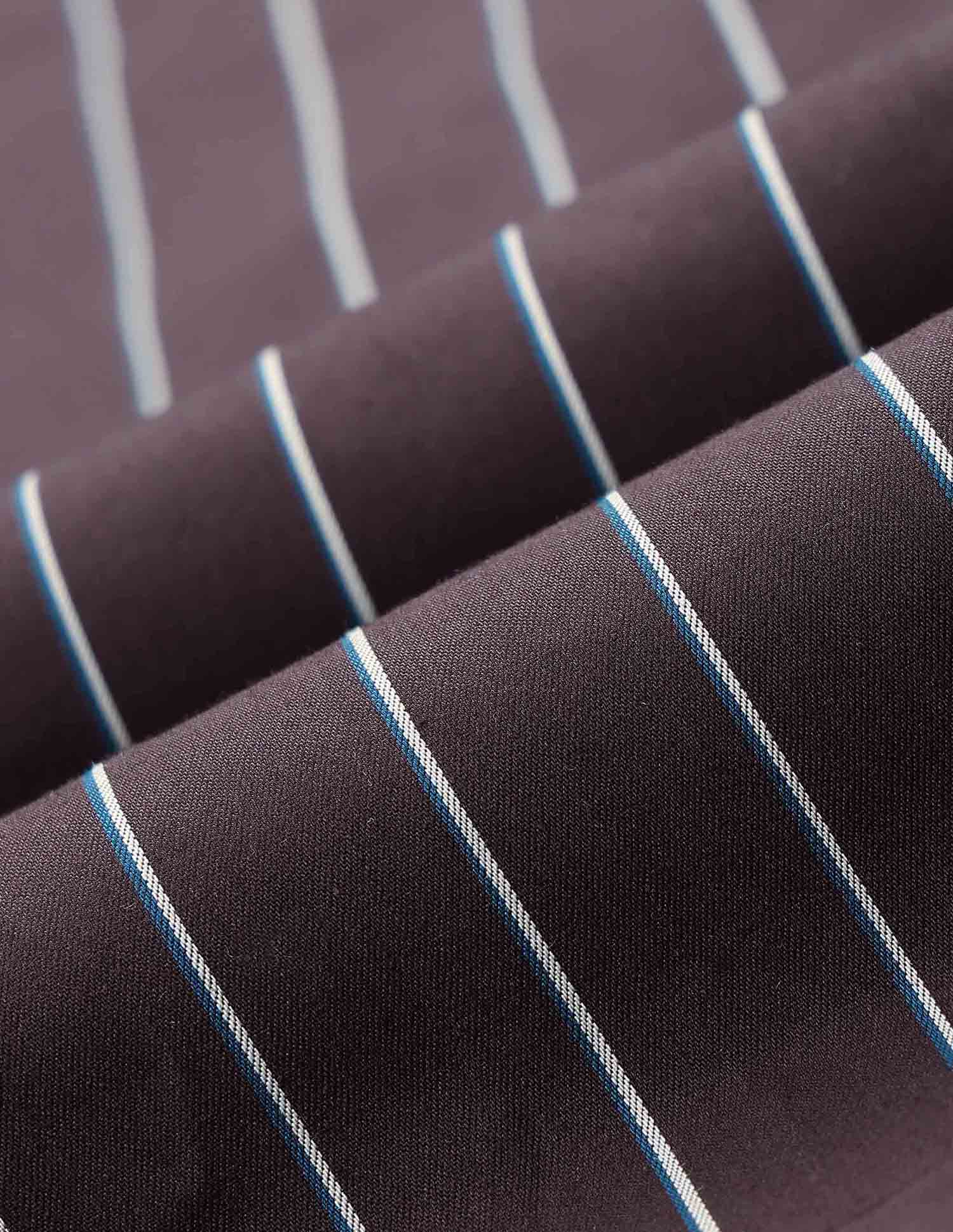 Vertical Striped Tailored Fit Shirt Wine - U.S. POLO ASSN. | Large