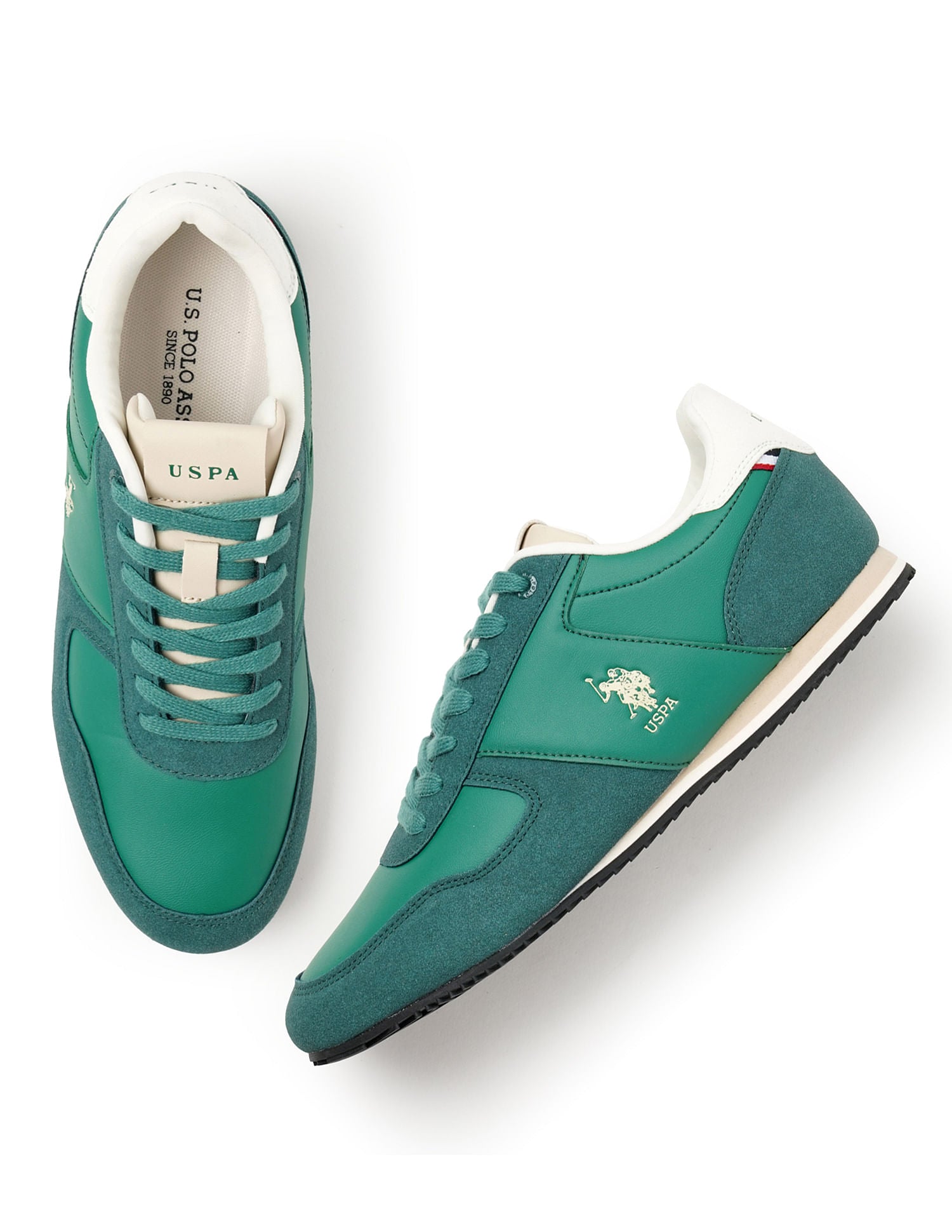 Men Sorrento Dk. Green Retro Sneakers Green - U.S. Polo Assn. India | Large