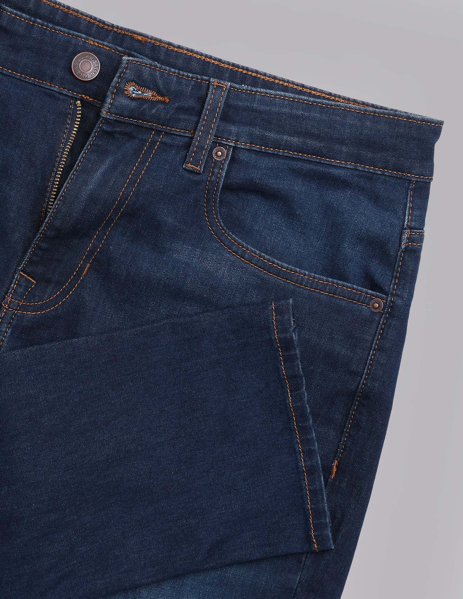Henry Tapered Fit Blue Jeans Dark Blue - U.S. Polo Assn. India | Large