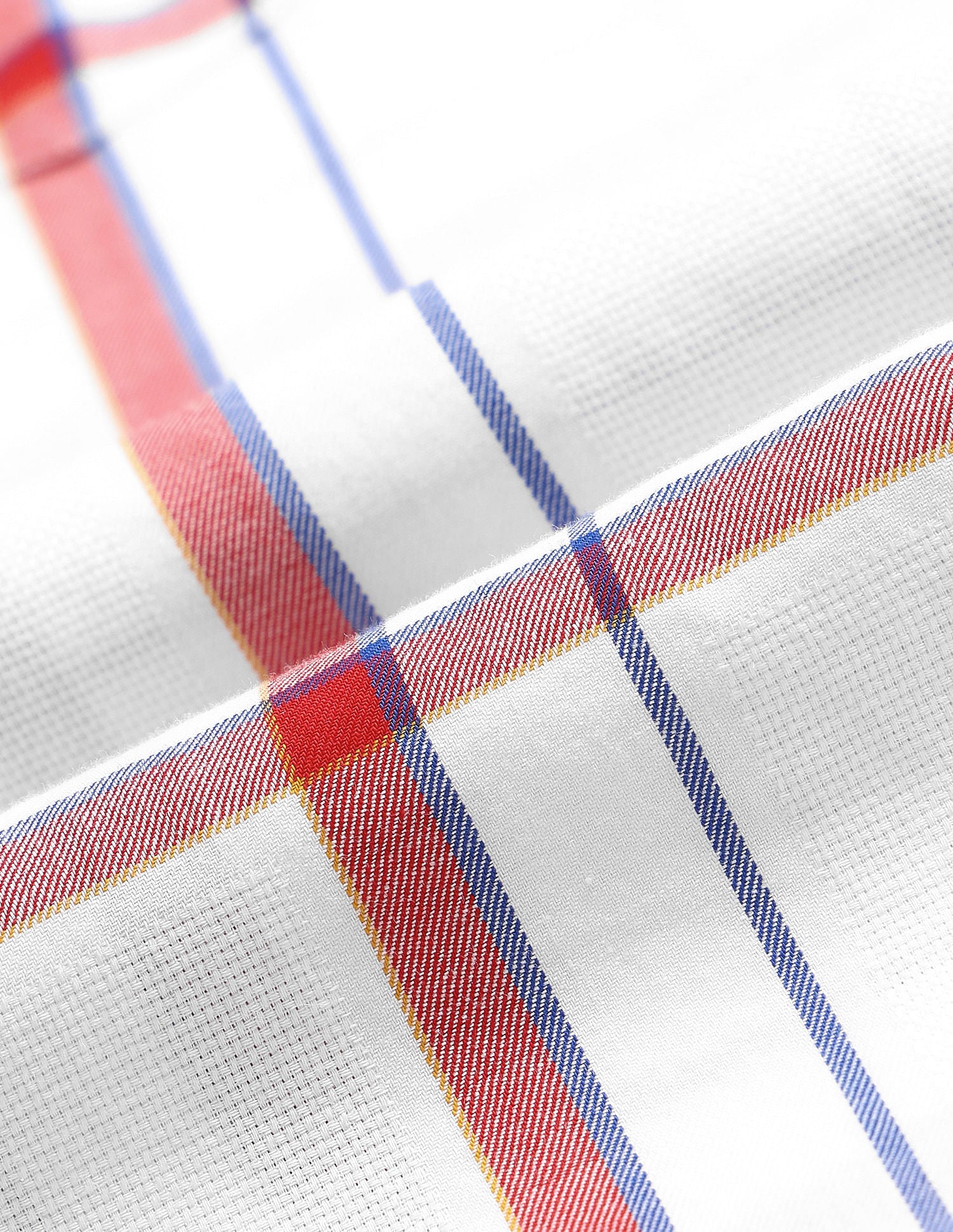Tartan Check Dobby Cotton Shirt White - U.S. Polo Assn. India | Large