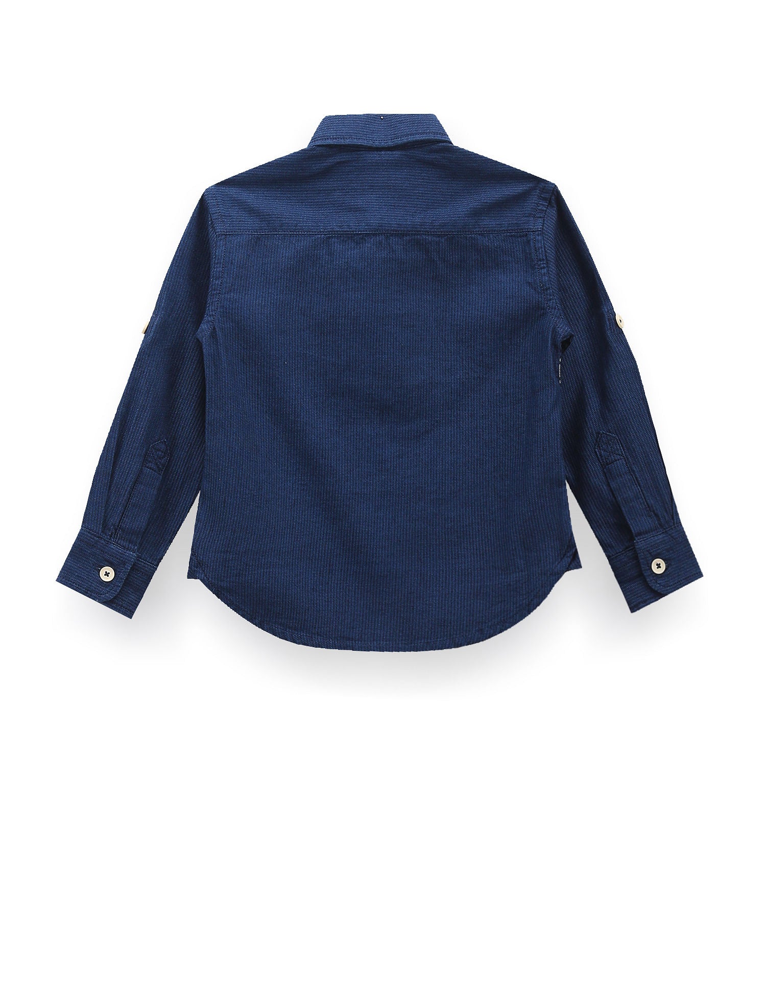 Boys Horizontal Stripe Cotton Shirt Navy - U.S. POLO ASSN. | Large