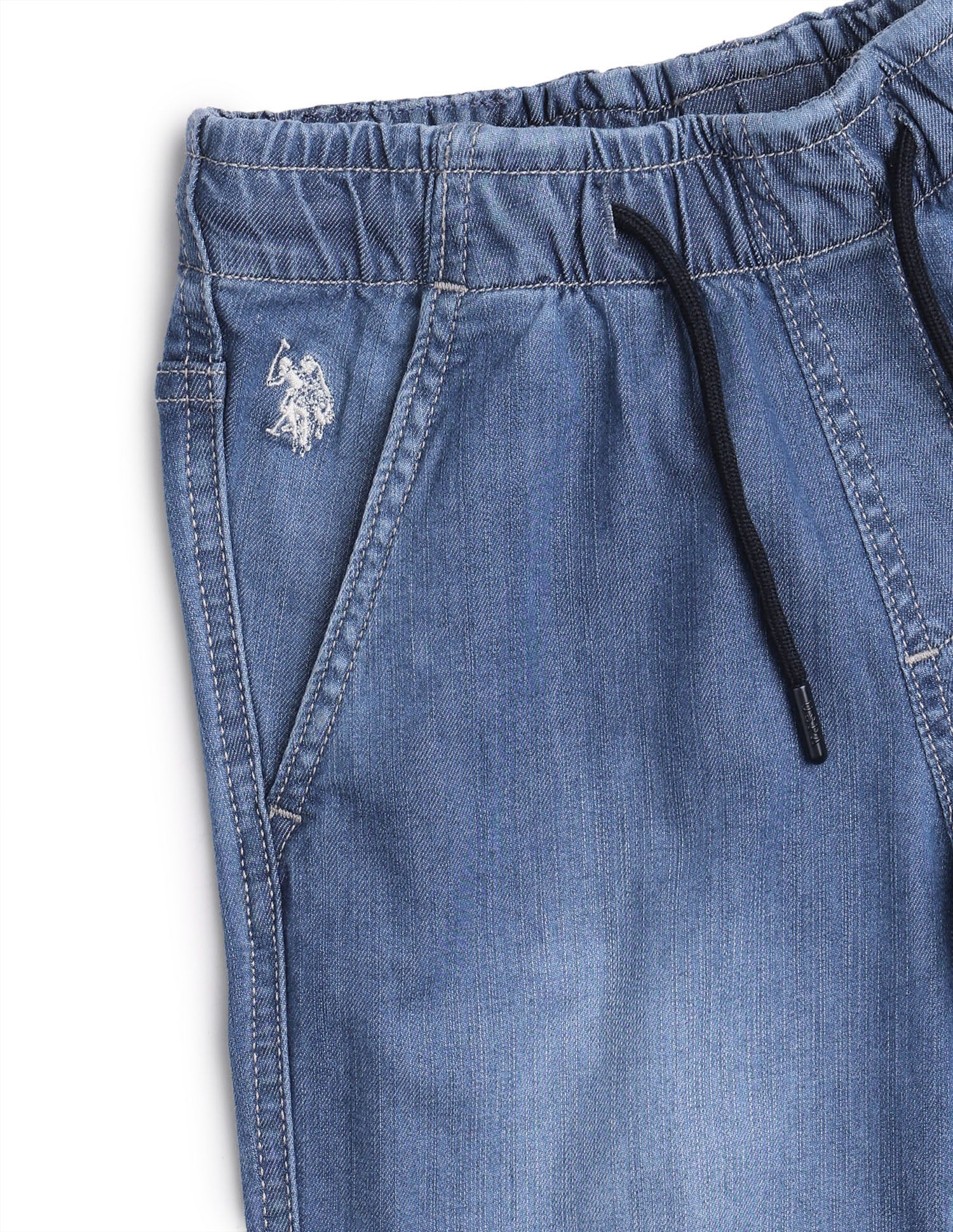 Mid Rise Regular Fit Jeans Light Indigo - U.S. Polo Assn. India | Large