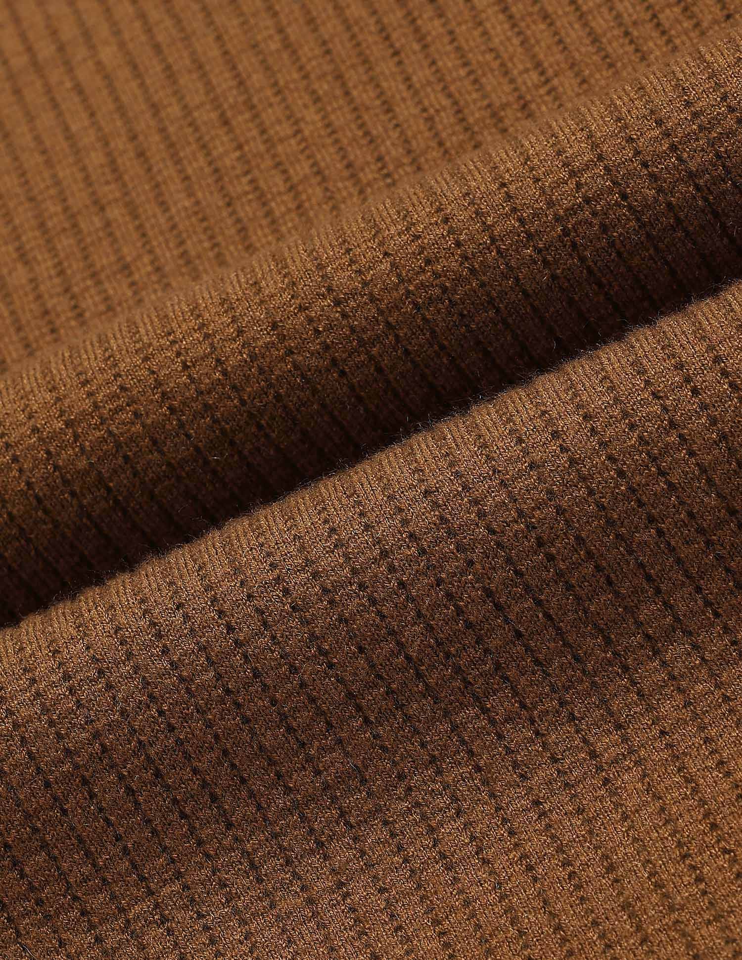 Patterned Knit Regular Fit Sweater Mustard - U.S. POLO ASSN. | Large