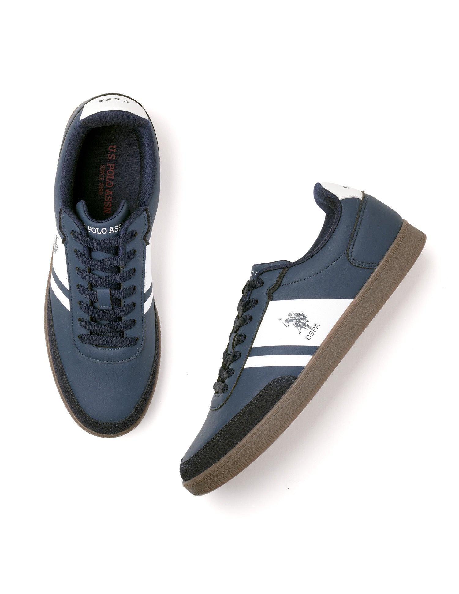 Men Hilton Colourblocked Sneakers Navy - U.S. POLO ASSN. | Large