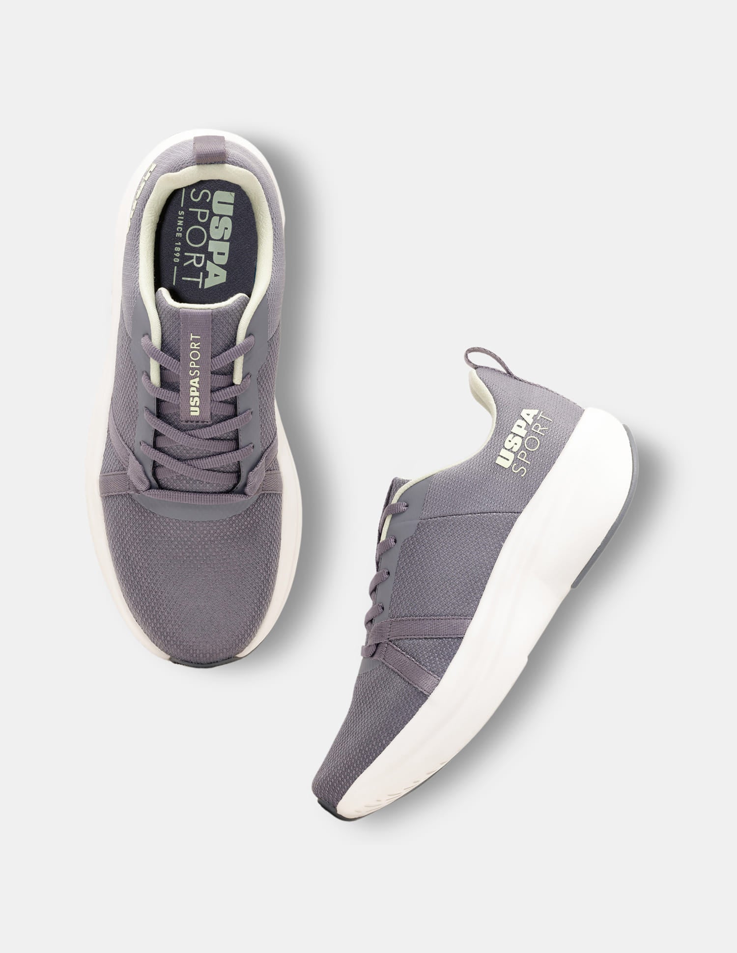 Men Grey Lance Uspa Sport Sneakers