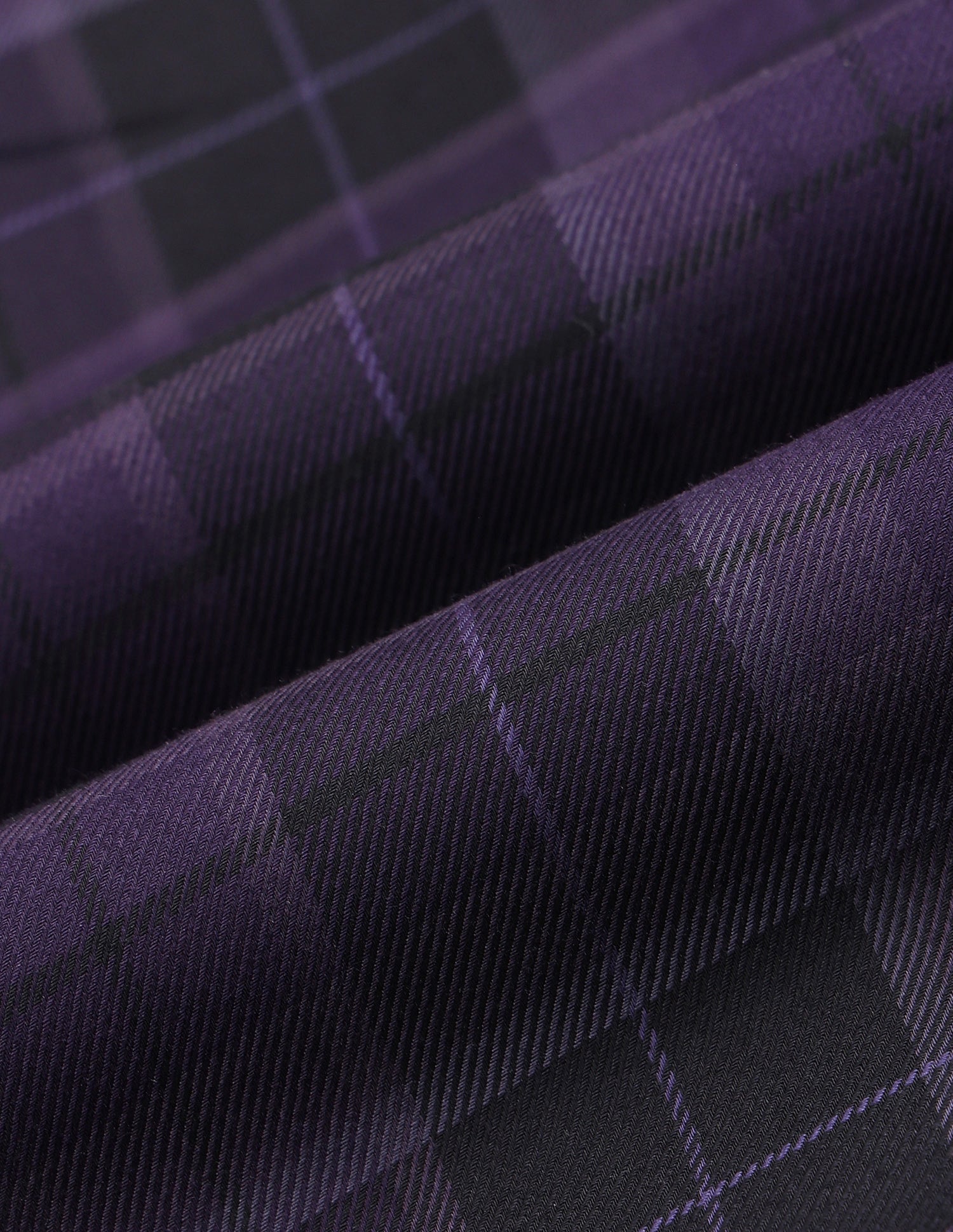 Tartan Checked Twill Shirt Dark Purple - U.S. Polo Assn. India | Large