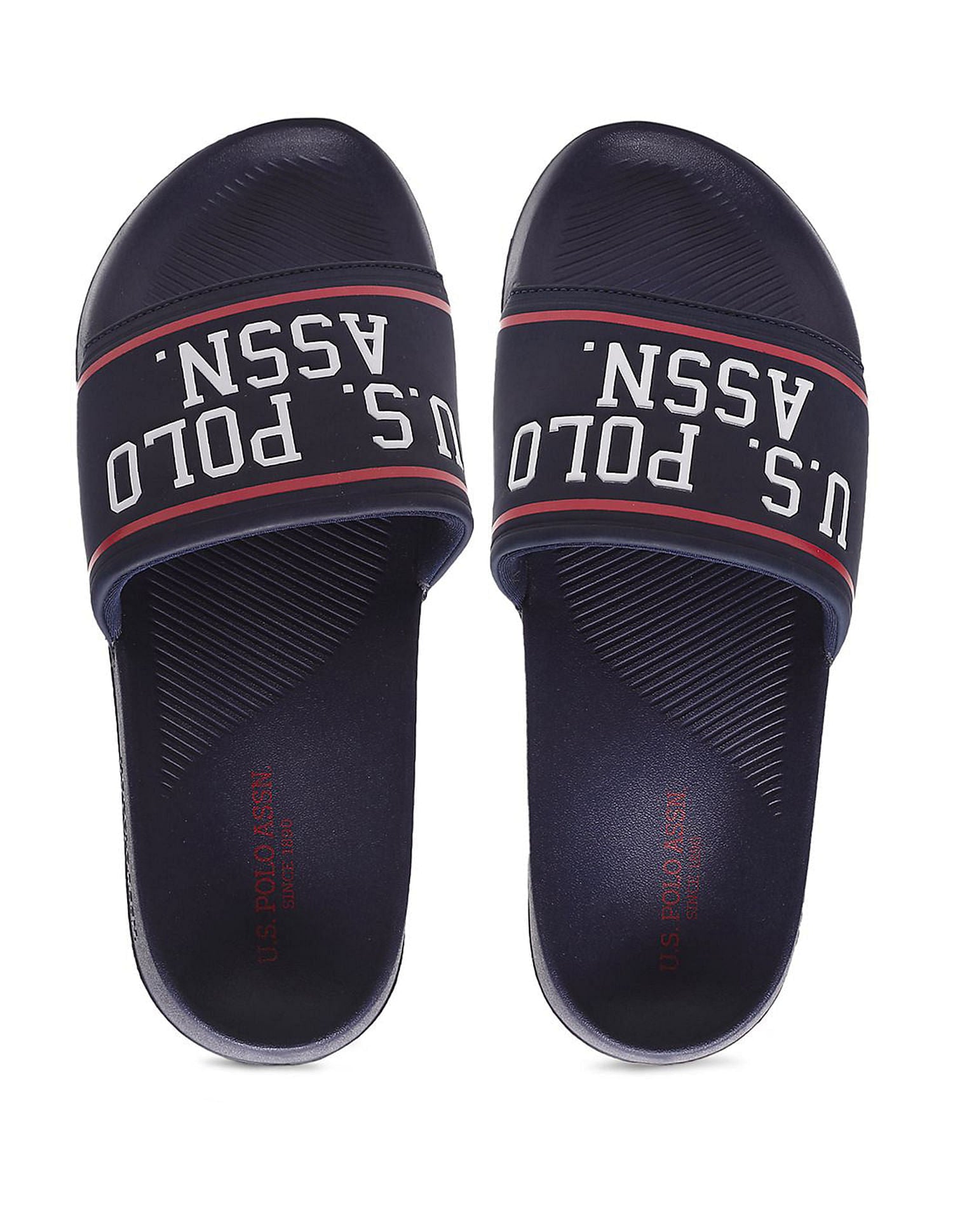 Men Torres 5.0 Open Toe Flat Sandals Navy - U.S. POLO ASSN. | Large