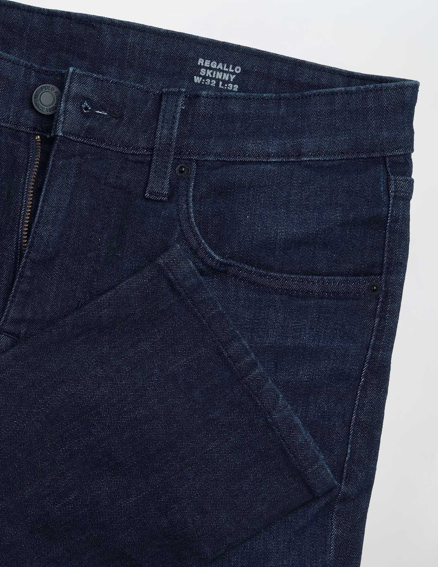 Regallo Skinny Fit Blue Jeans Dark Blue - U.S. Polo Assn. India | Large