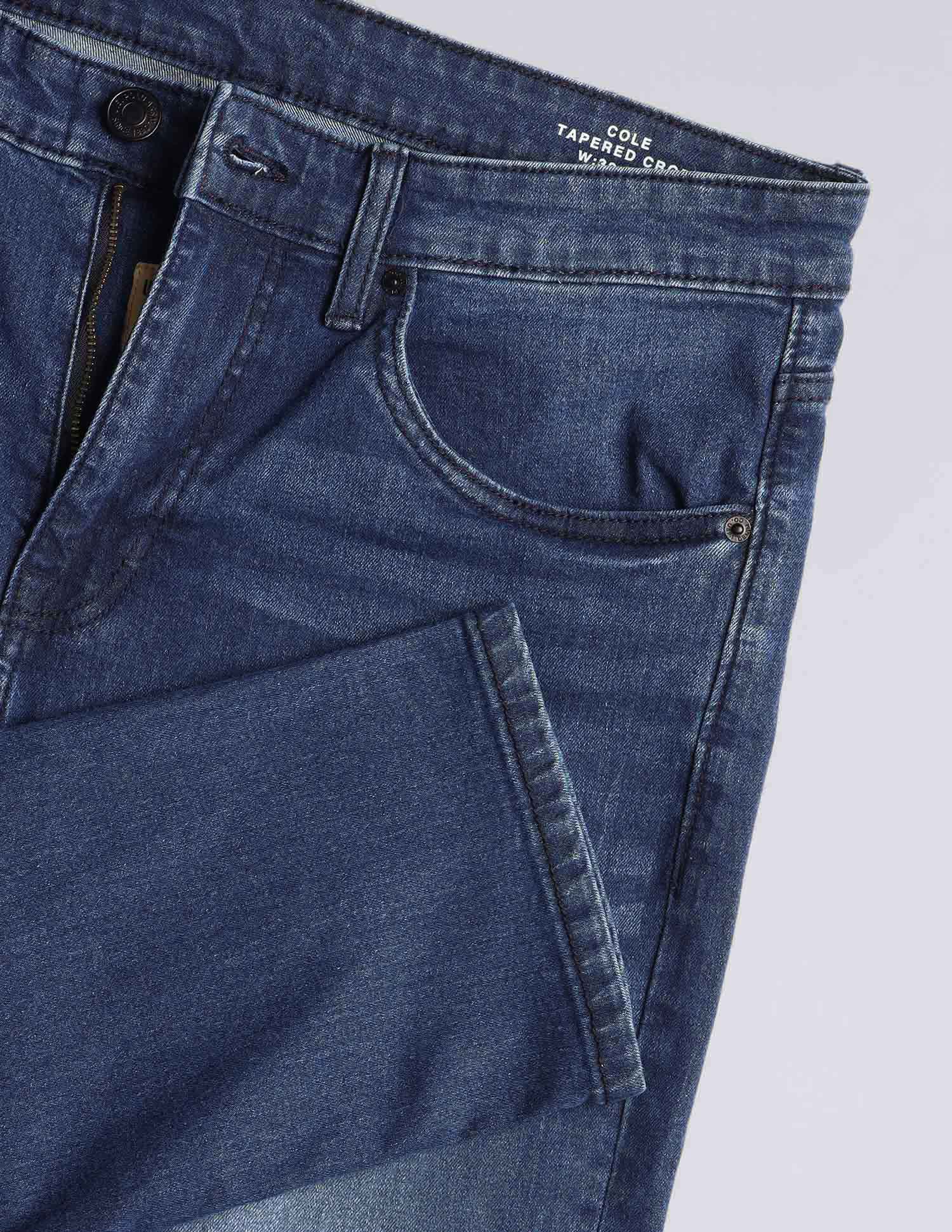 Cole Comfort Cropped Fit Blue Jeans Blue - U.S. POLO ASSN. | Large