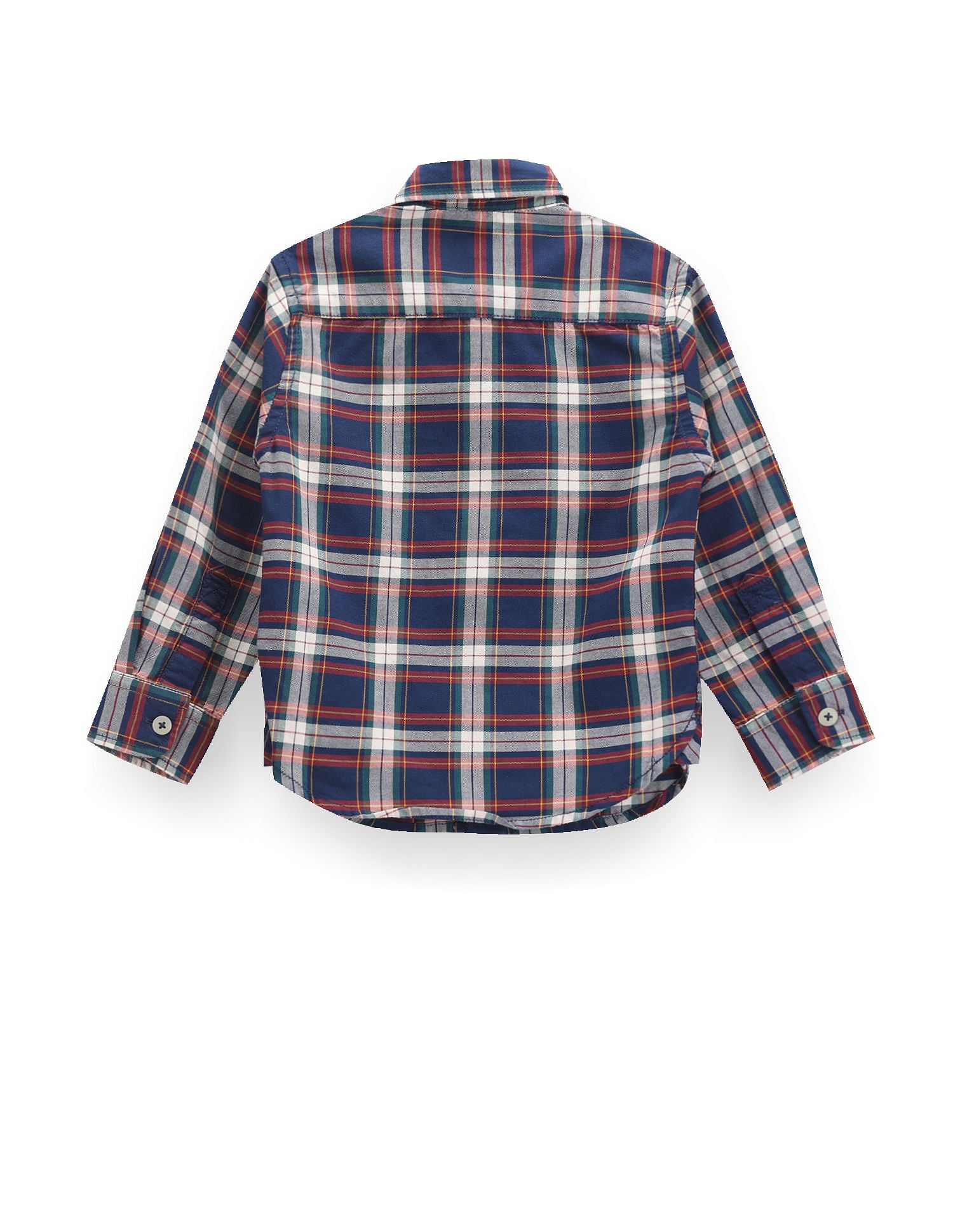 Boys Plaid Check Oxford Shirt Navy - U.S. POLO ASSN. | Large