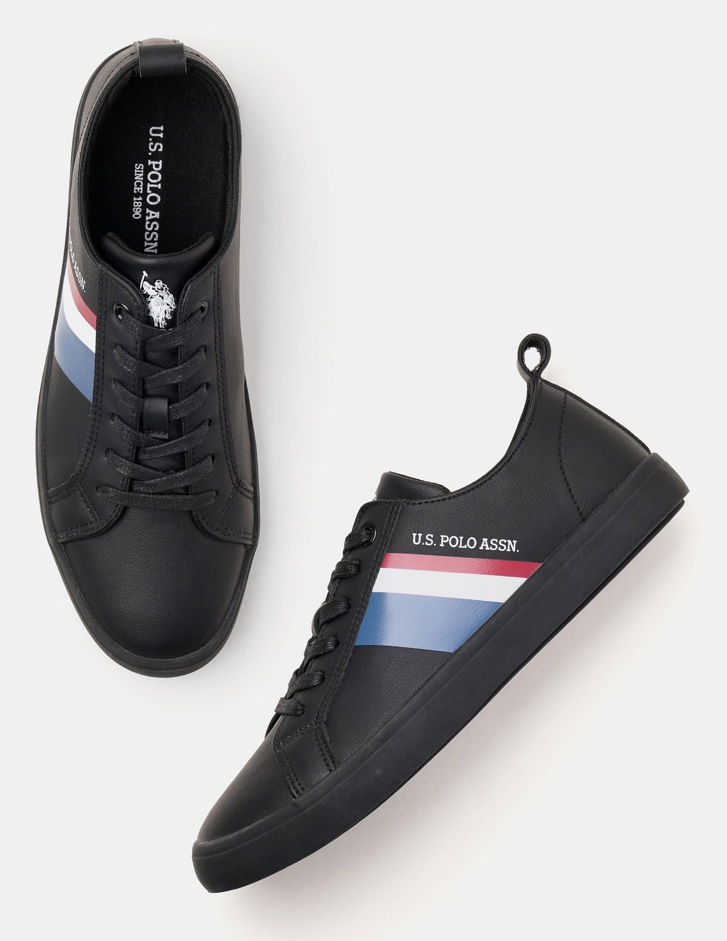 Men Martinez 4.0 Colourblocked Sneakers Black - U.S. POLO ASSN. | Large