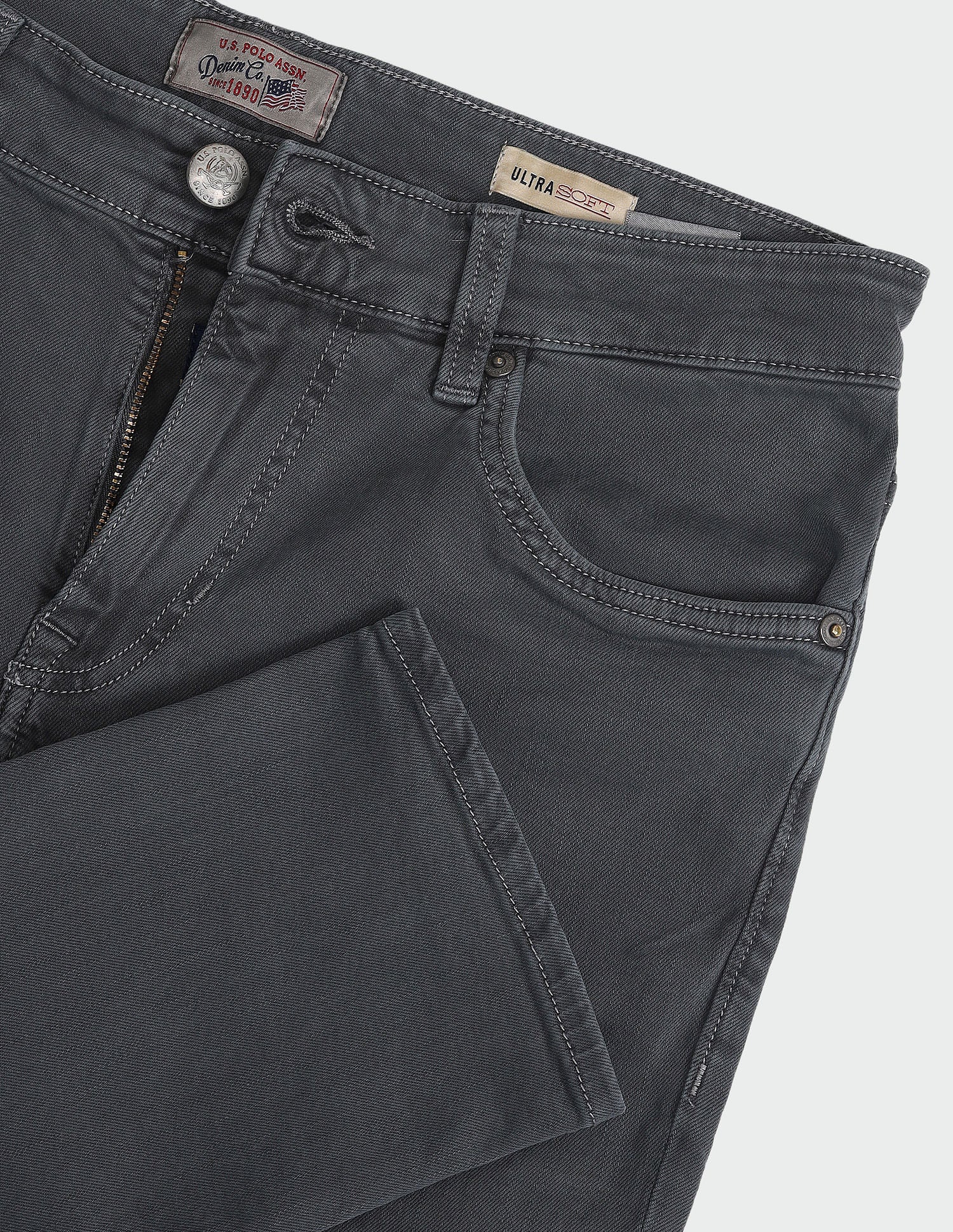 Brandon Slim Tapered Green Jeans Teal(Aqua Green) - U.S. POLO ASSN. | Large