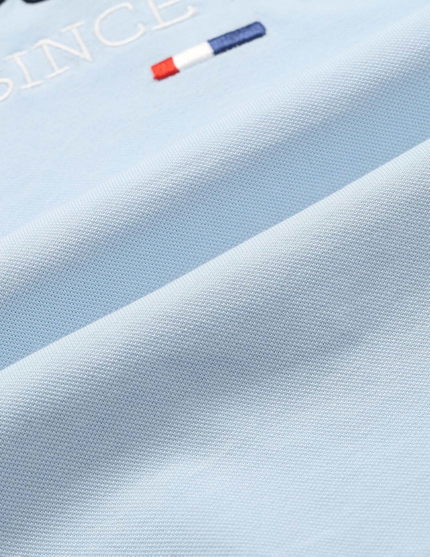 Slim Fit Brand Embroidered Polo Shirt Light Blue - U.S. Polo Assn. India | Large