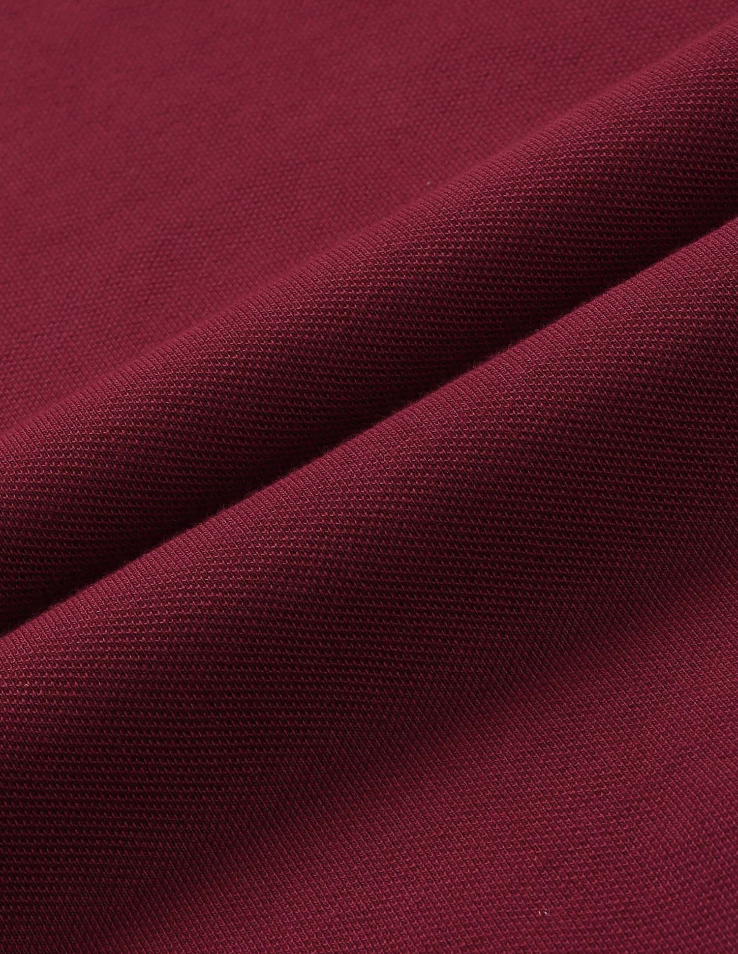 Tipped Zipper Polo Shirt Maroon - U.S. POLO ASSN. | Large