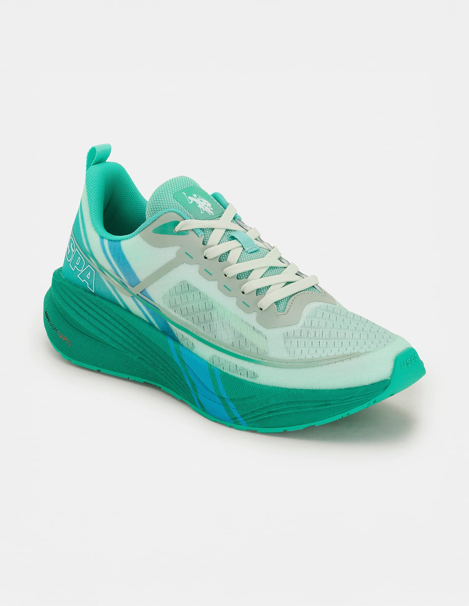 Men Erwin USPA Sport Runpro Running Shoes Light Green - U.S. Polo Assn. India | Large
