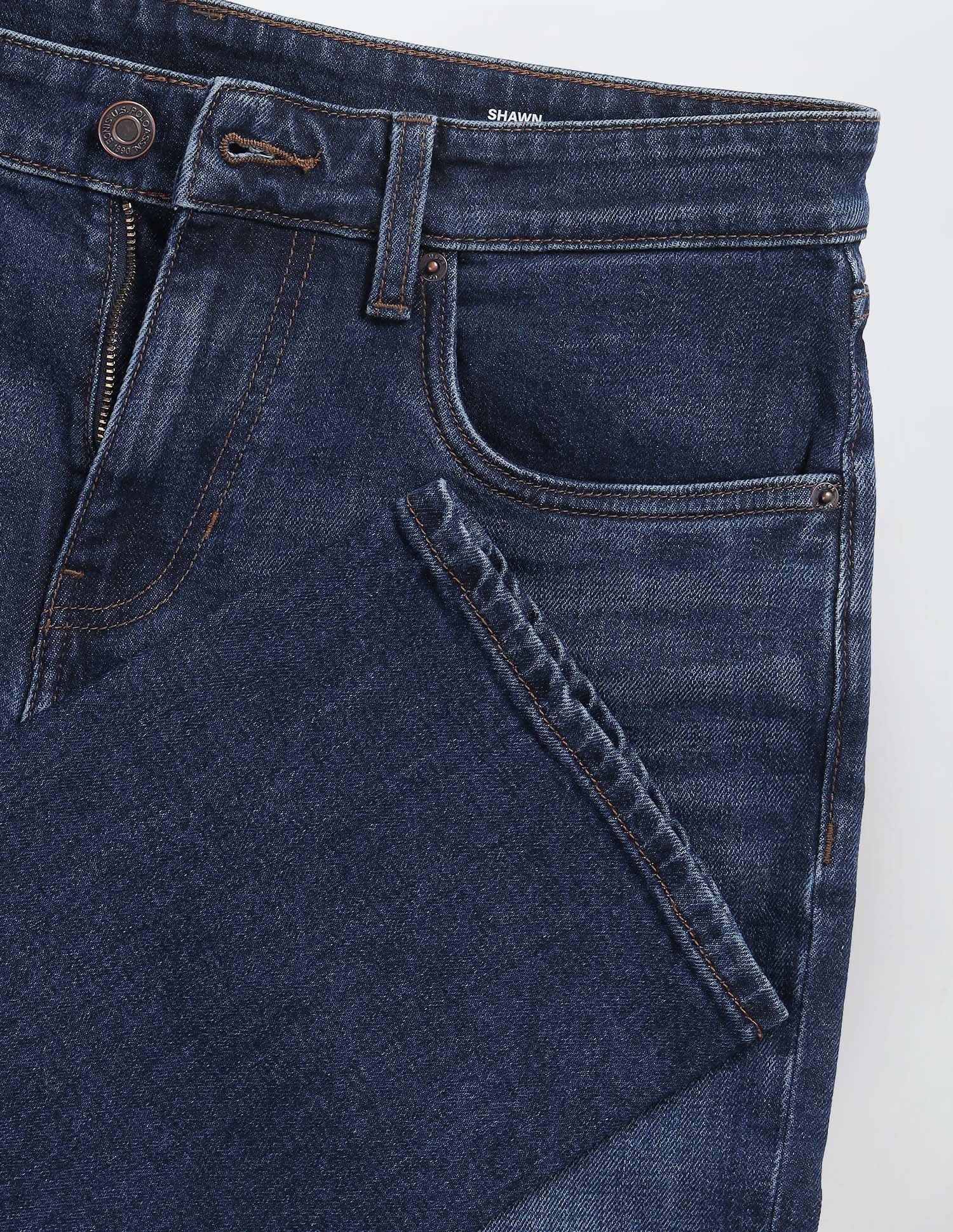 Shawn Relaxed Fit Blue Jeans Dark Blue - U.S. Polo Assn. India | Large