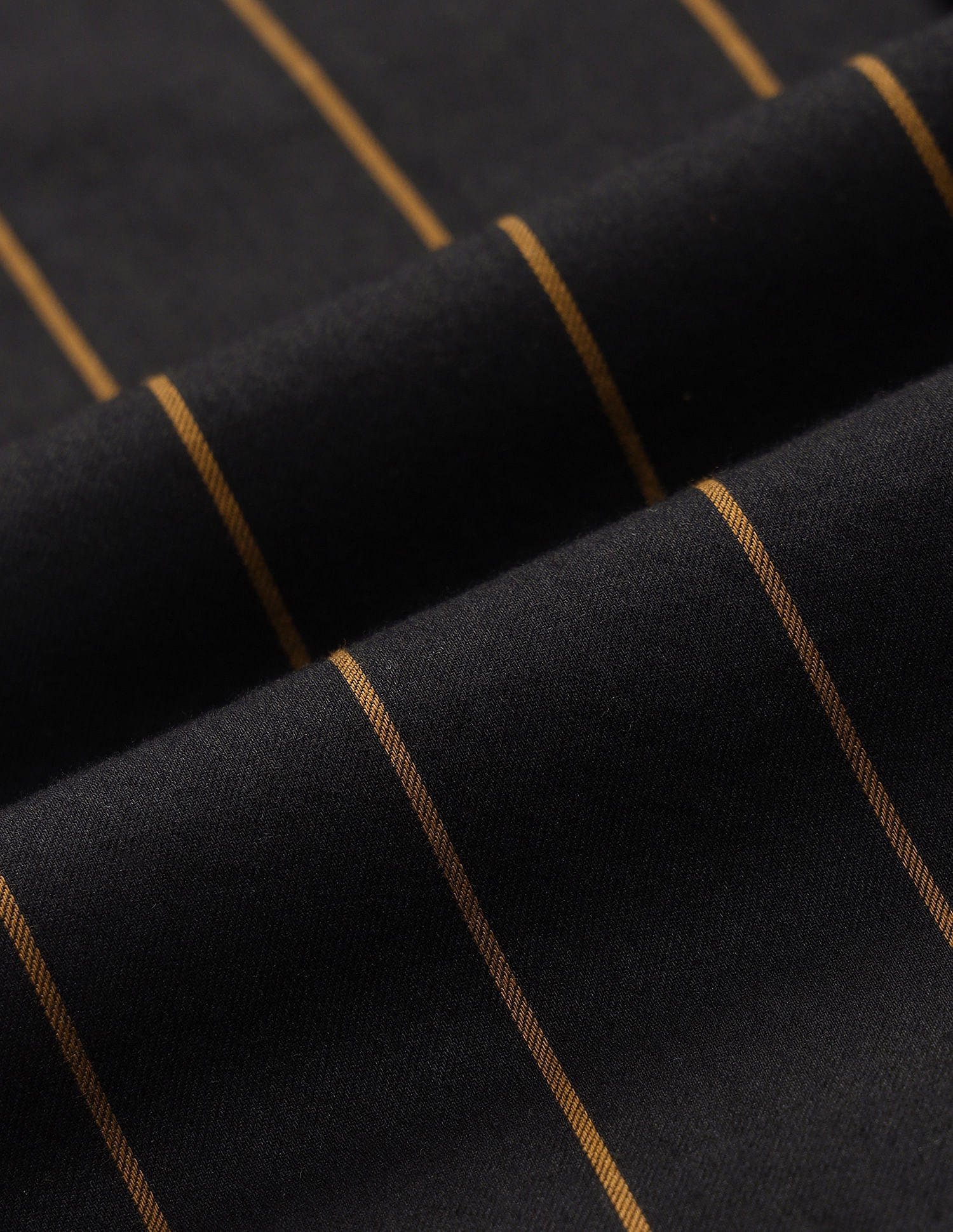 Tailored Fit Twill Striped Shirt Black - U.S. Polo Assn. India | Large