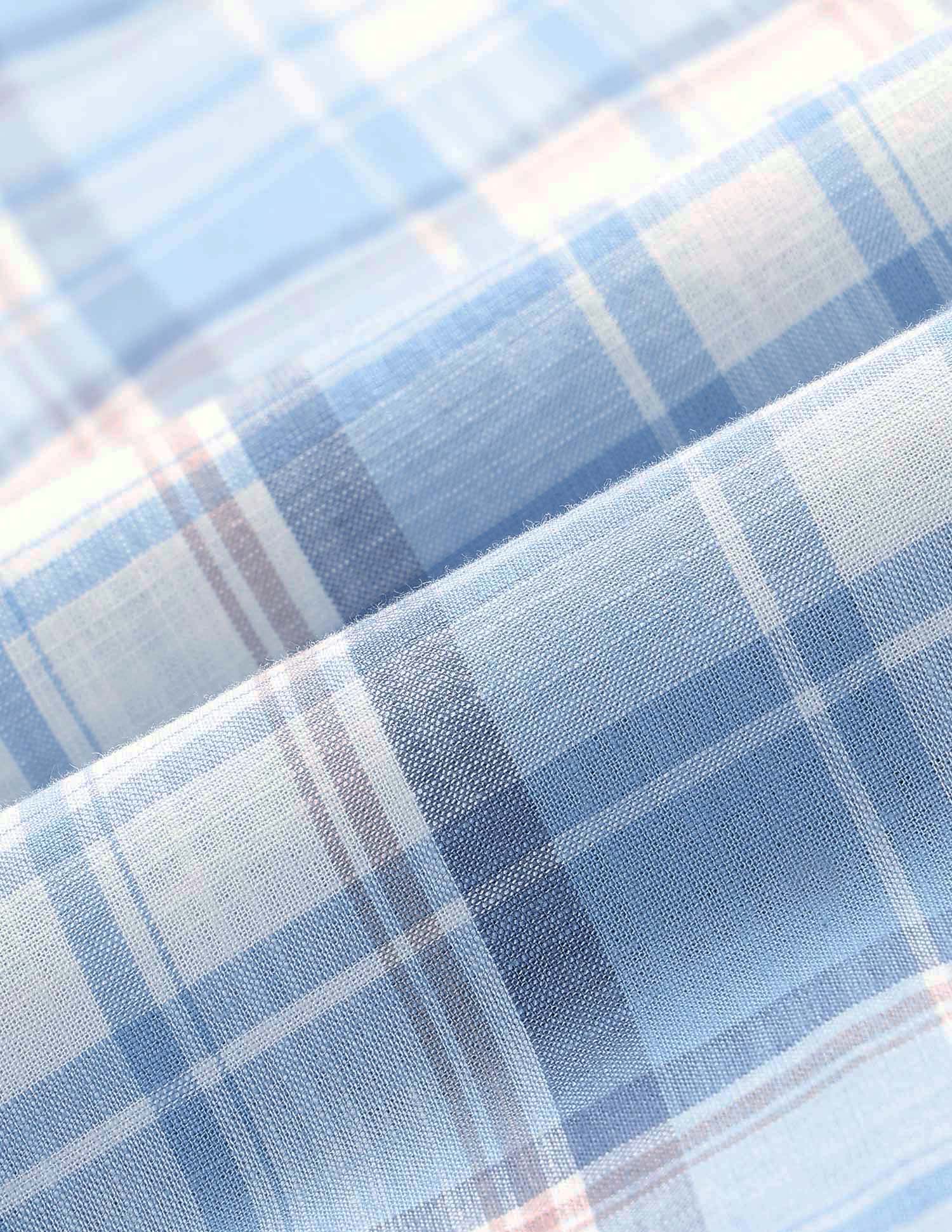 Tartan Checked Regular Fit Shirt Light Blue - U.S. POLO ASSN. | Large