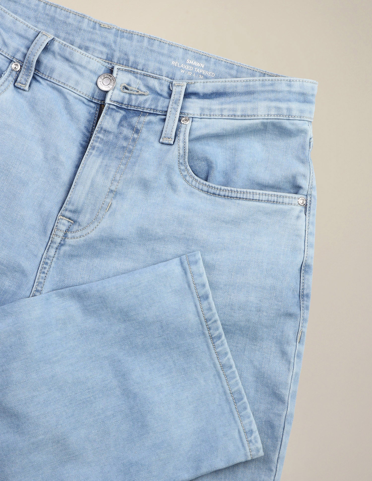 Shawn Relaxed Fit Blue Jeans Light Indigo - U.S. Polo Assn. India | Large