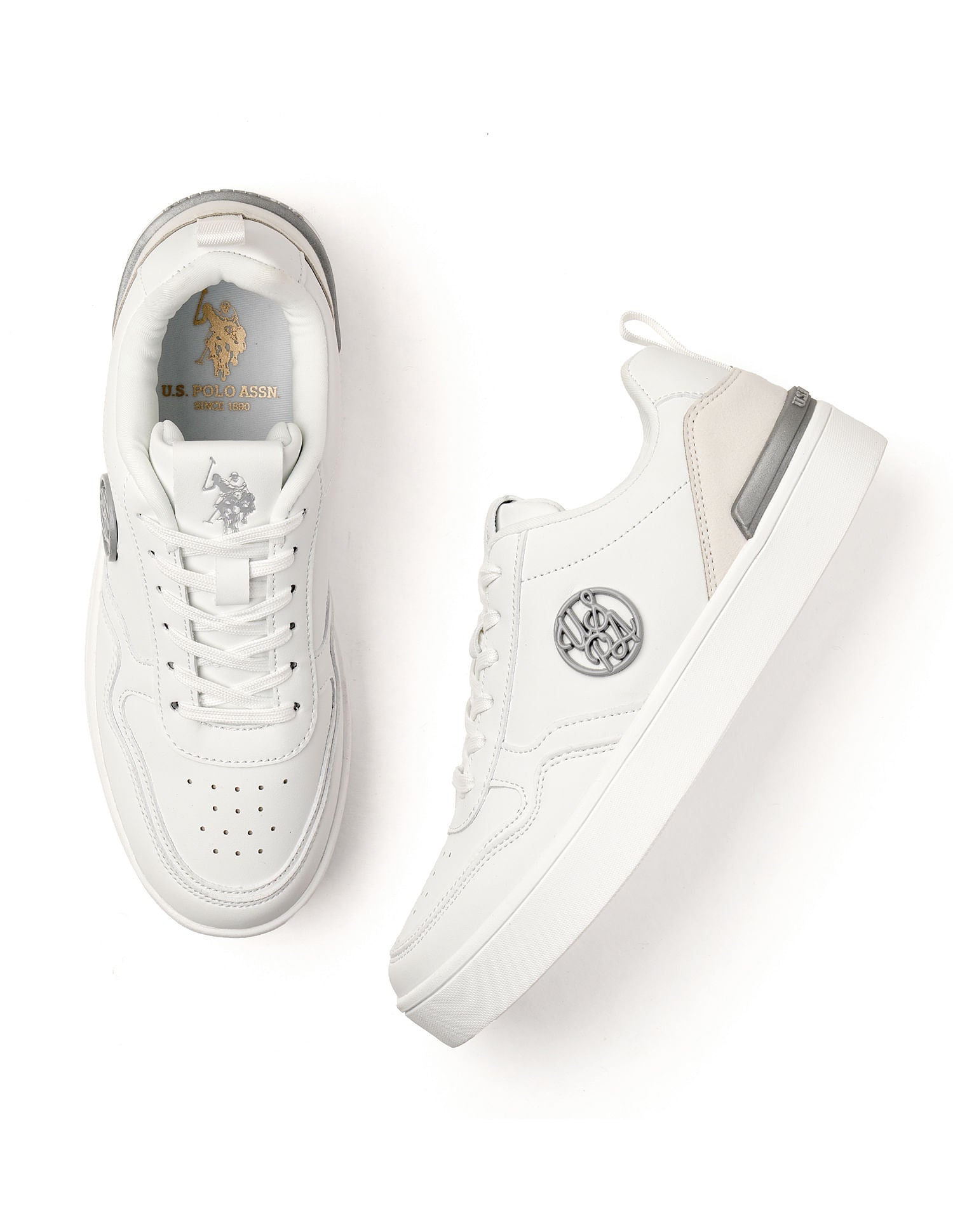 Women Colour Block Julia Sneakers White - U.S. POLO ASSN. | Large