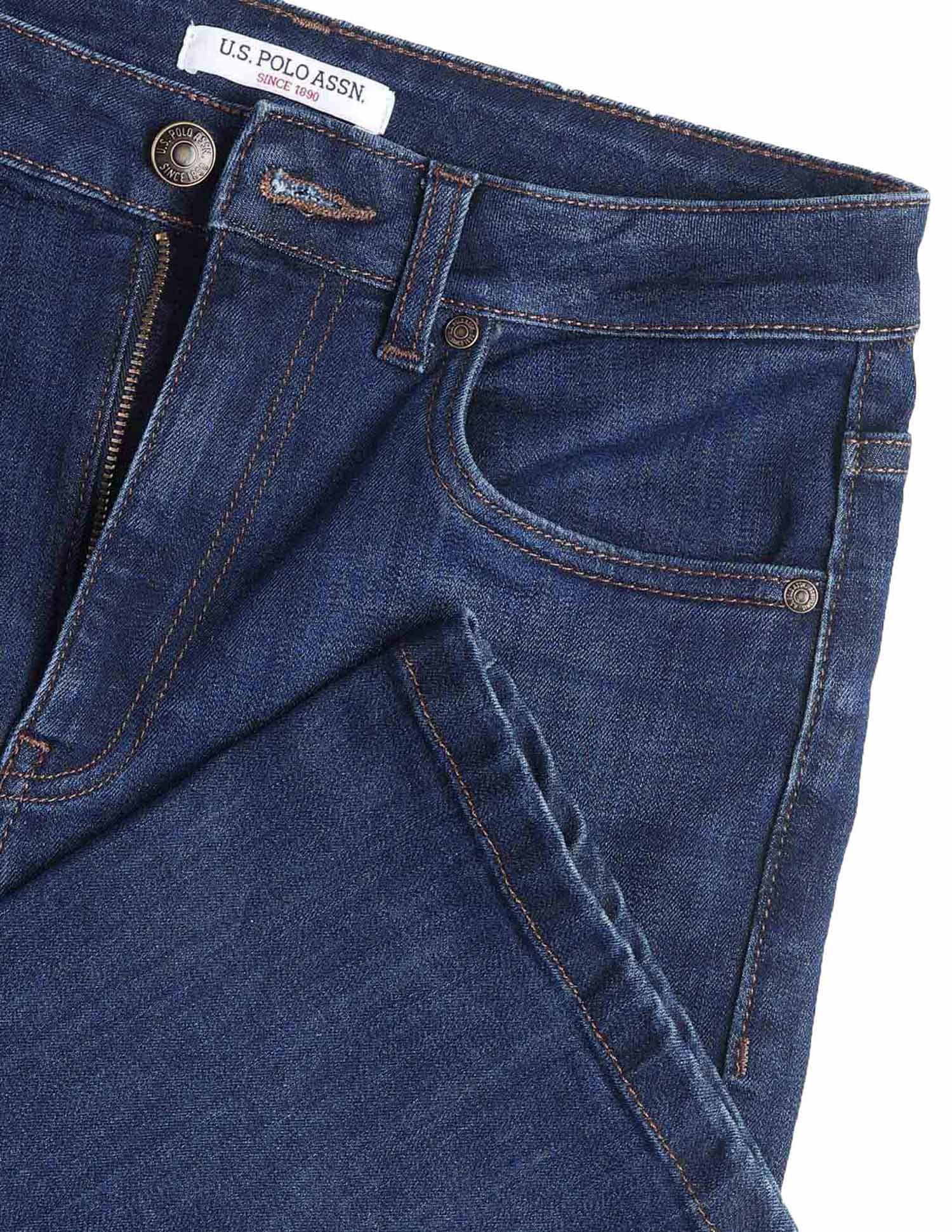 High Rise Bootcut Jeans Dark Blue - U.S. POLO ASSN. | Large