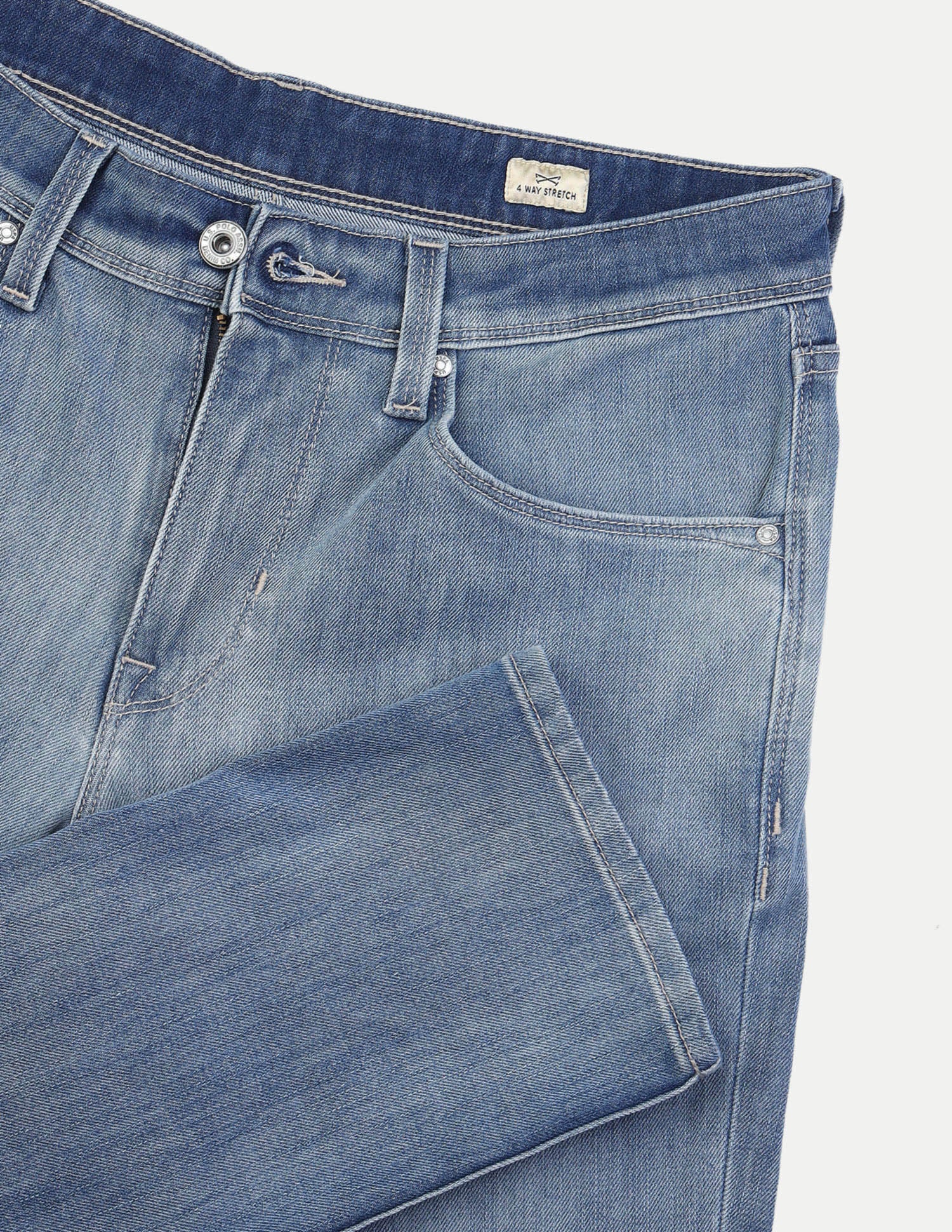 Brandon Slim-Tapered Fit Blue Jeans Light Blue - U.S. Polo Assn. India | Large