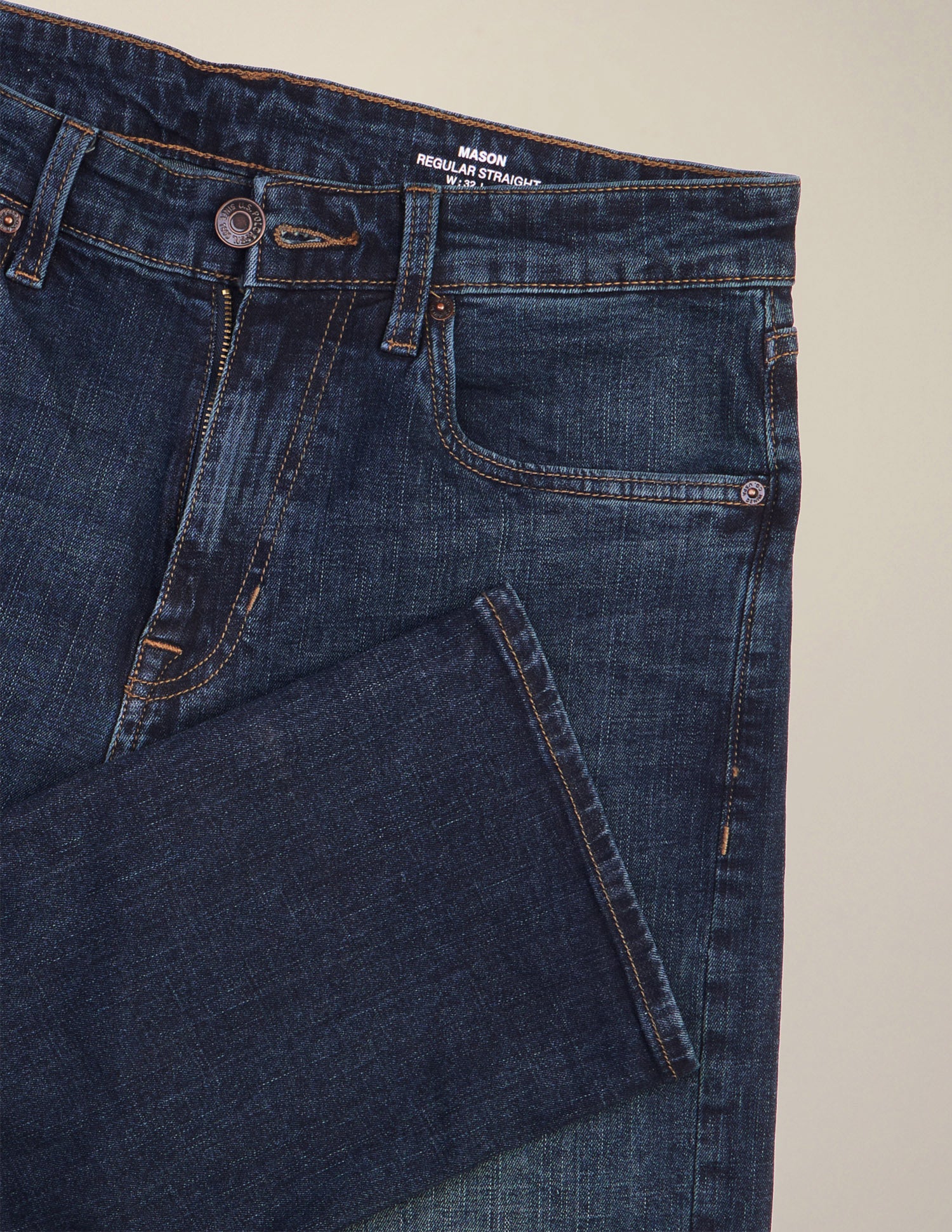 Mason Regular Straight Fit Blue Jeans Dark Indigo - U.S. Polo Assn. India | Large