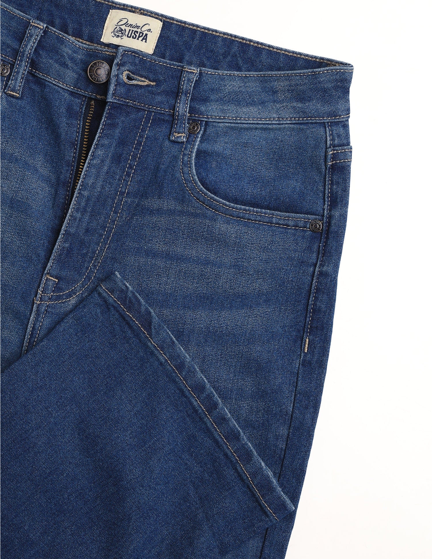 High Rise Skinny Bootcut Jeans Blue - U.S. Polo Assn. India | Large