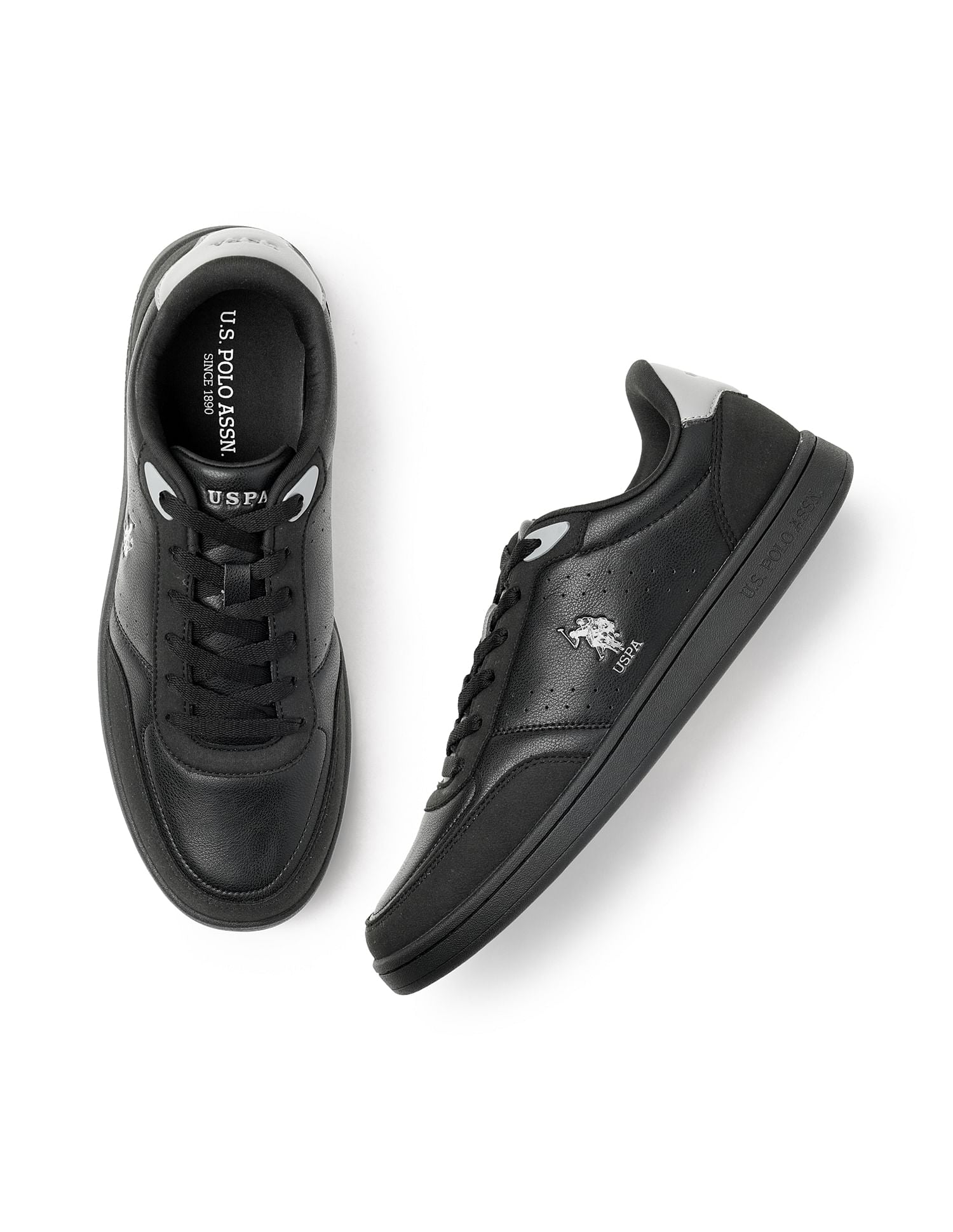 Men Bram Black All Day Sneakers Black - U.S. Polo Assn. India | Large